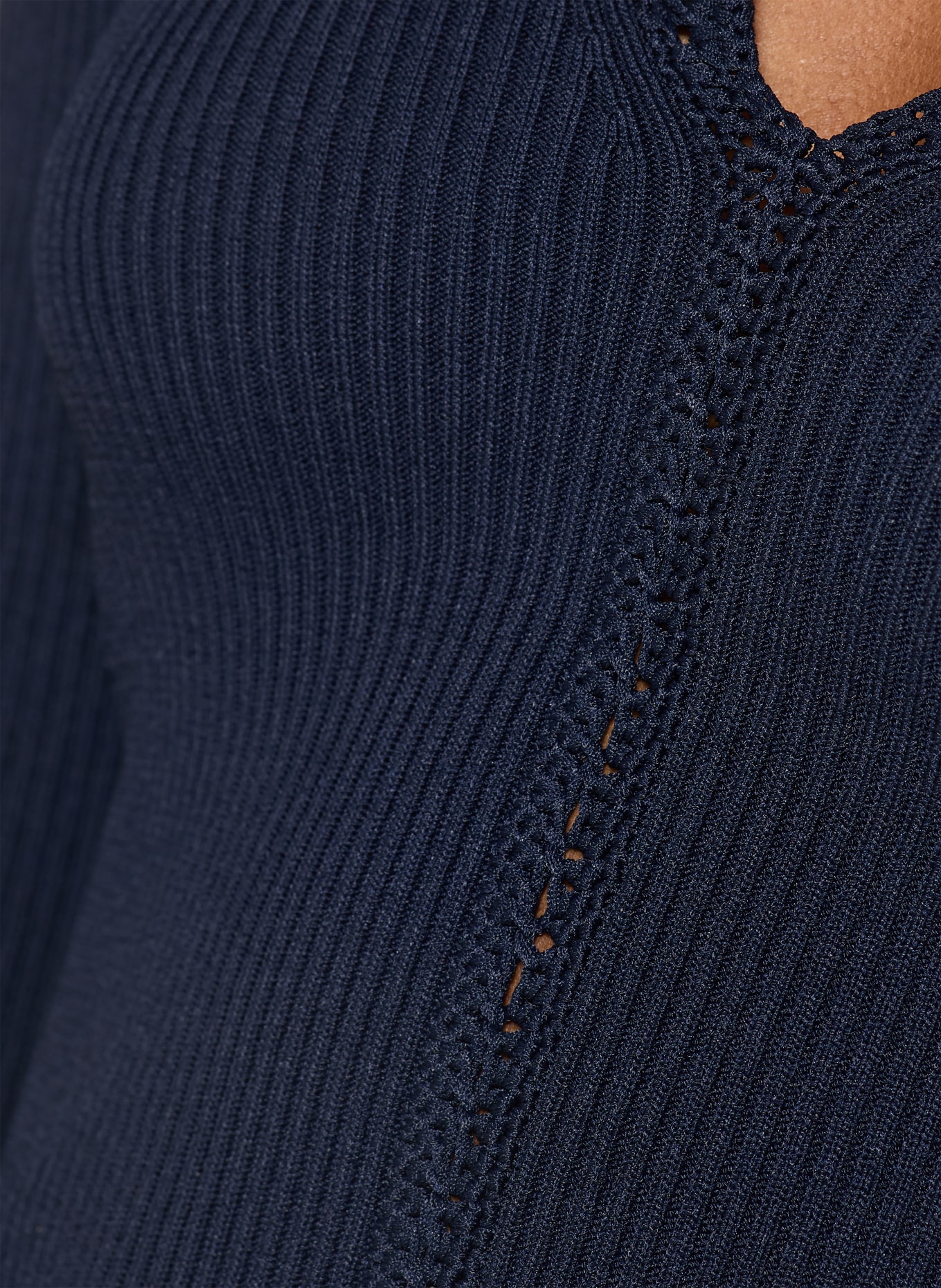 REISS LARA long-sleeved shirt: DARK BLUE