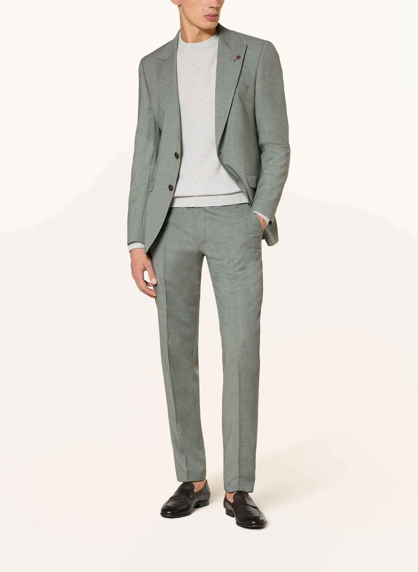 ROY ROBSON Slim fit suit pants: A340 Green