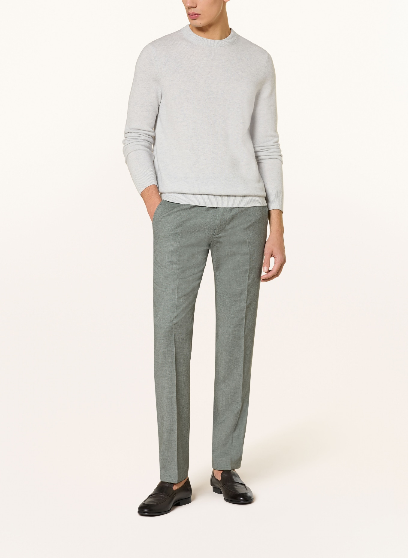 ROY ROBSON Slim fit suit pants: A340 Green