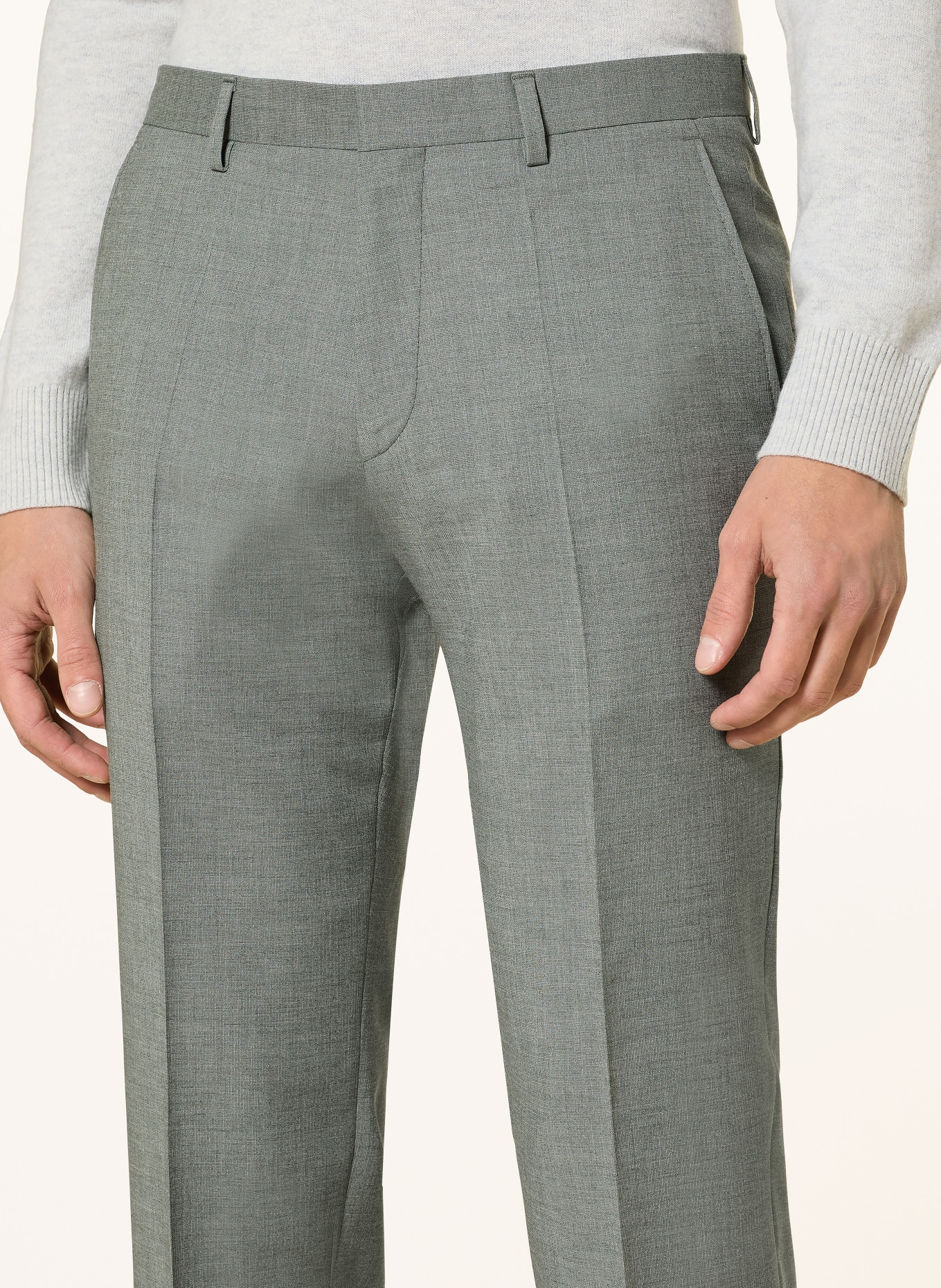 ROY ROBSON Slim fit suit pants: A340 Green
