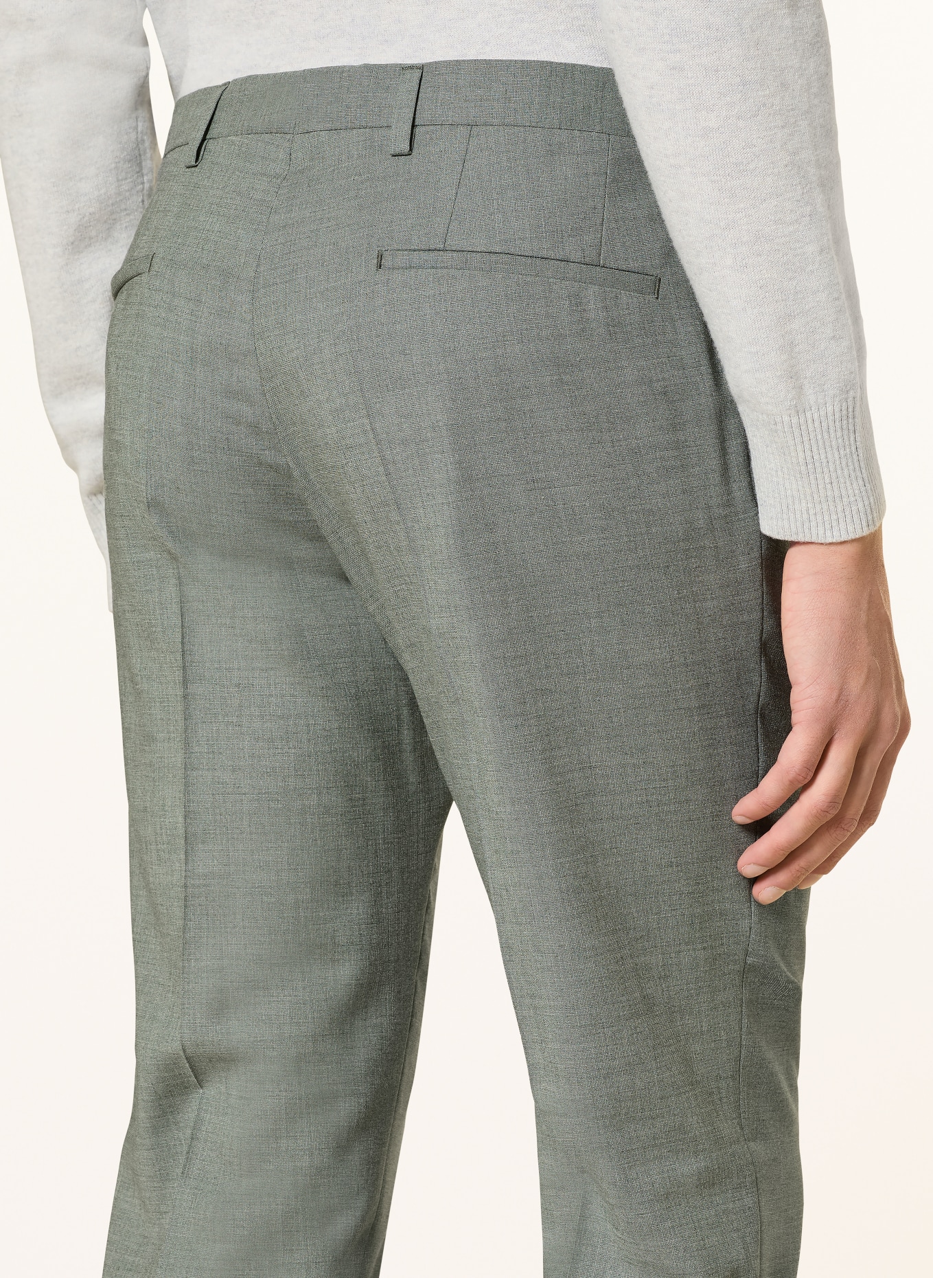 ROY ROBSON Slim fit suit pants: A340 Green