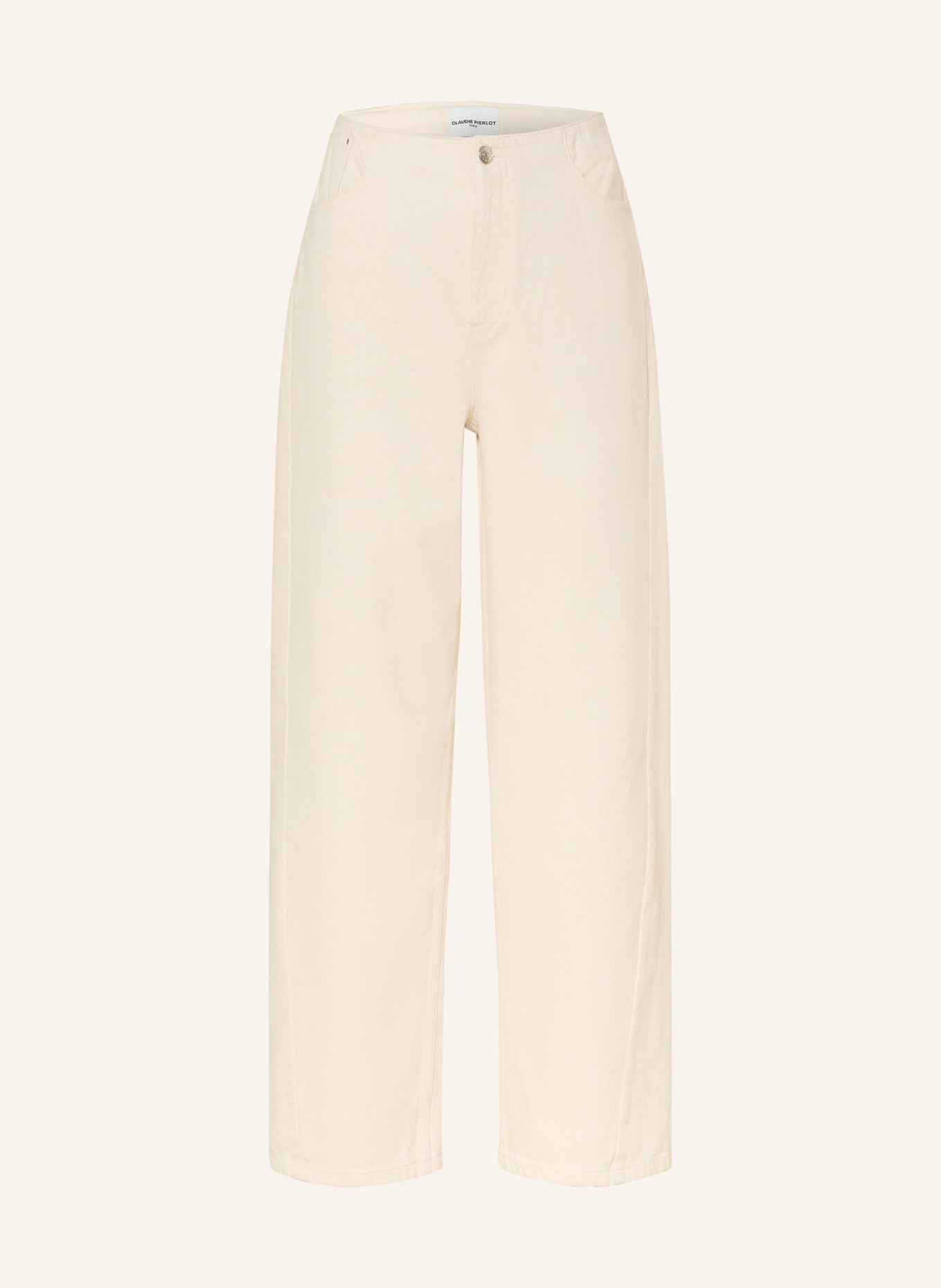 CLAUDIE PIERLOT dżinsy: L013 OFF WHITE DENIM