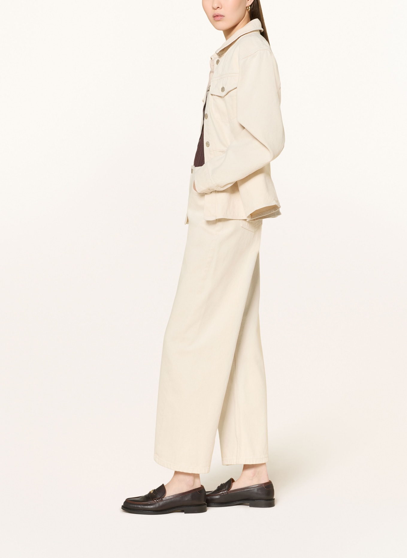 CLAUDIE PIERLOT dżinsy: L013 OFF WHITE DENIM