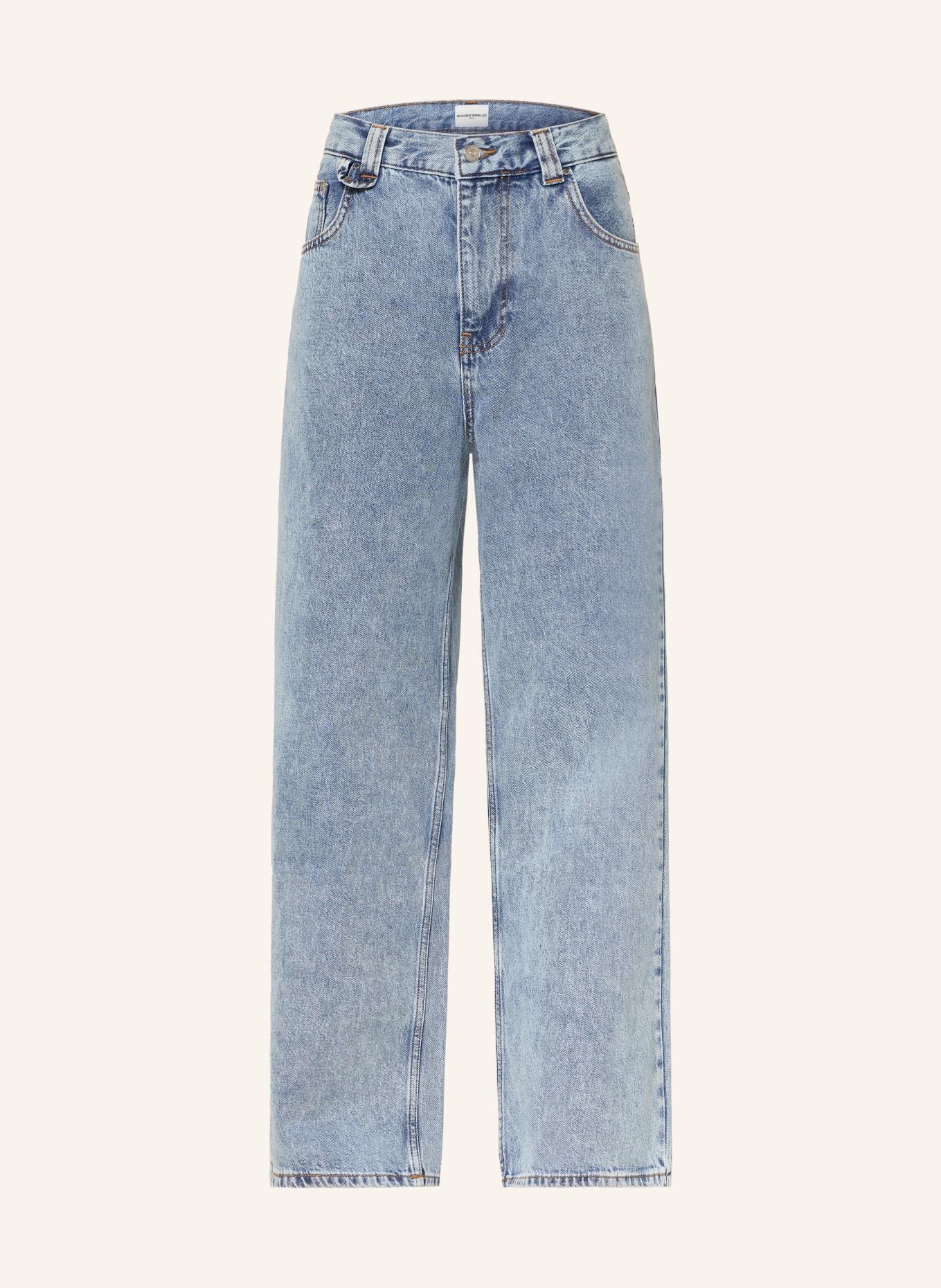 CLAUDIE PIERLOT Wide Leg Jeans: 0017 BLUE DENIM