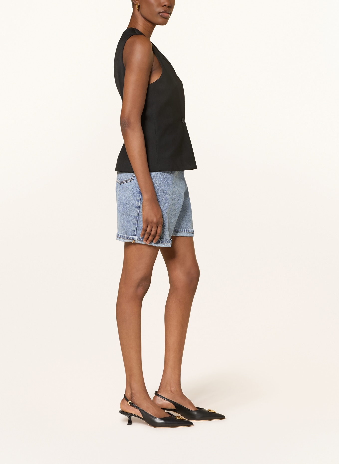 CLAUDIE PIERLOT Jeansshorts: BLAU
