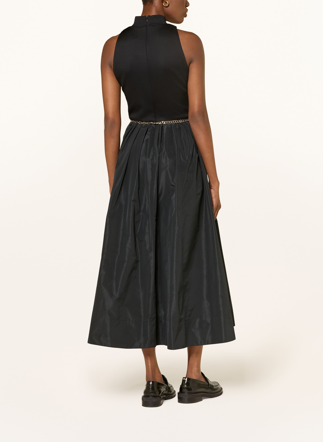 maje Sukienka RABIANI z mieszanki materiałów: CZARNY