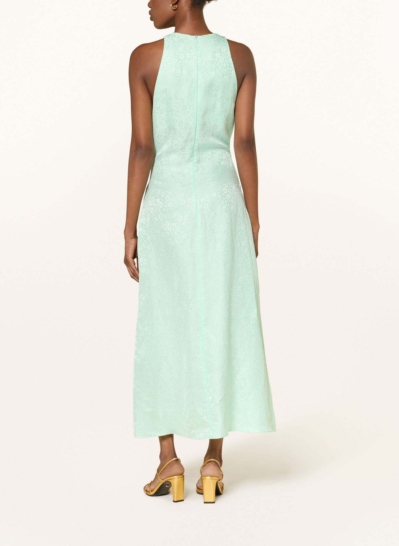 SANDRO Sukienka z lnu: MIĘTOWY