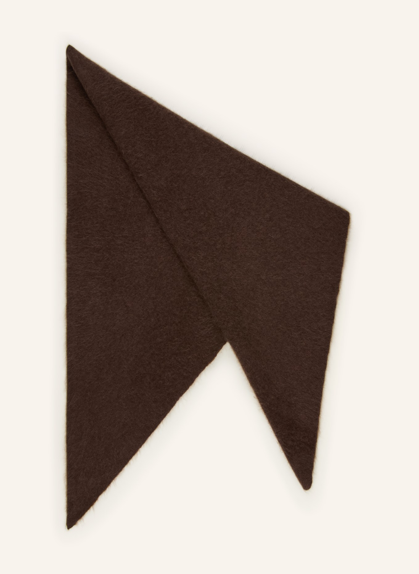 SAINTE MER trójkątna chusta: CIEMNOBRĄZOWY