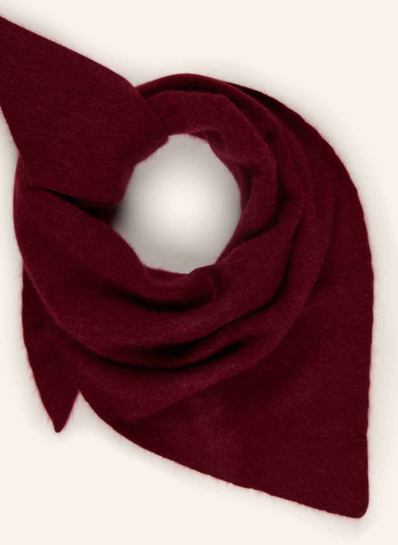 SAINTE MER trójkątna chusta: CIEMNOCZERWONY