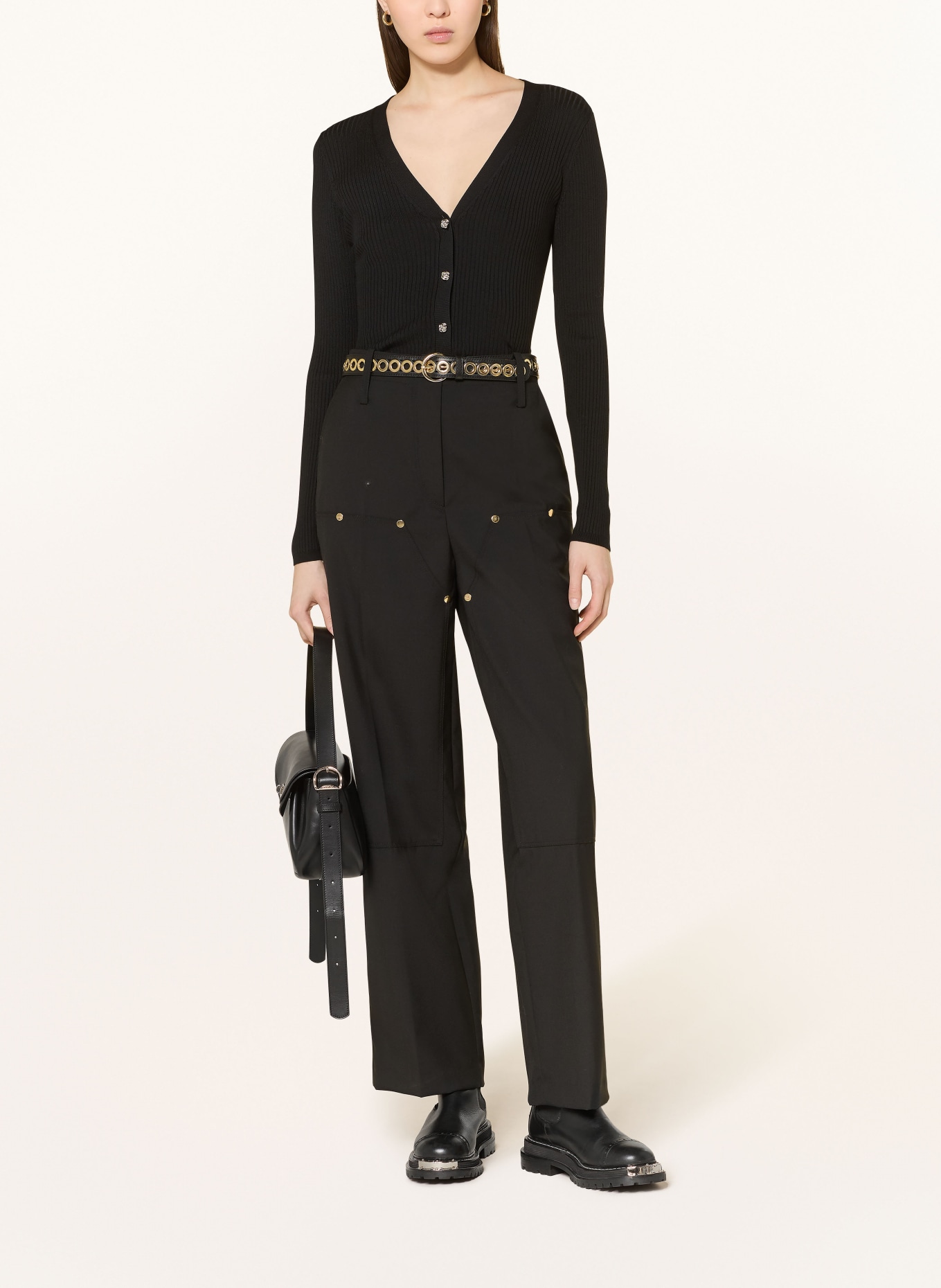 SANDRO kardigan: CZARNY