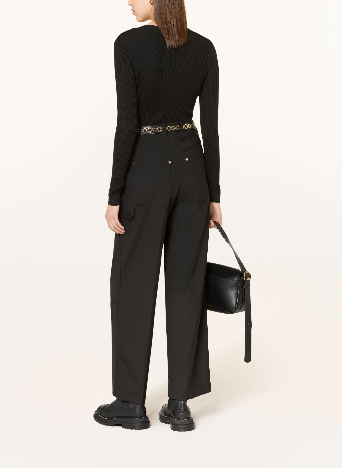 SANDRO kardigan: CZARNY