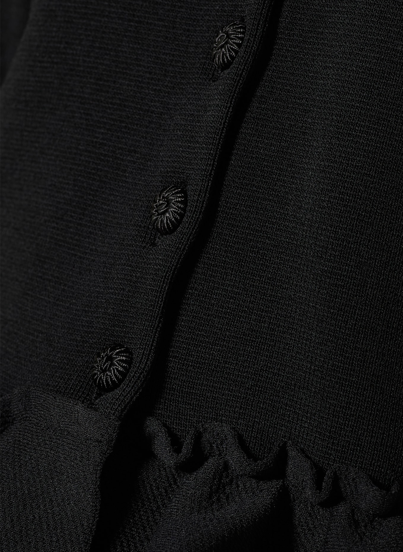 SANDRO Sweter z odpinanym kołnierzem: CZARNY