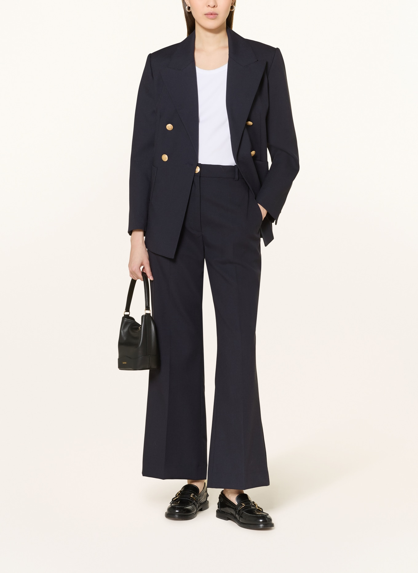 SANDRO Marlenehose: DUNKELBLAU