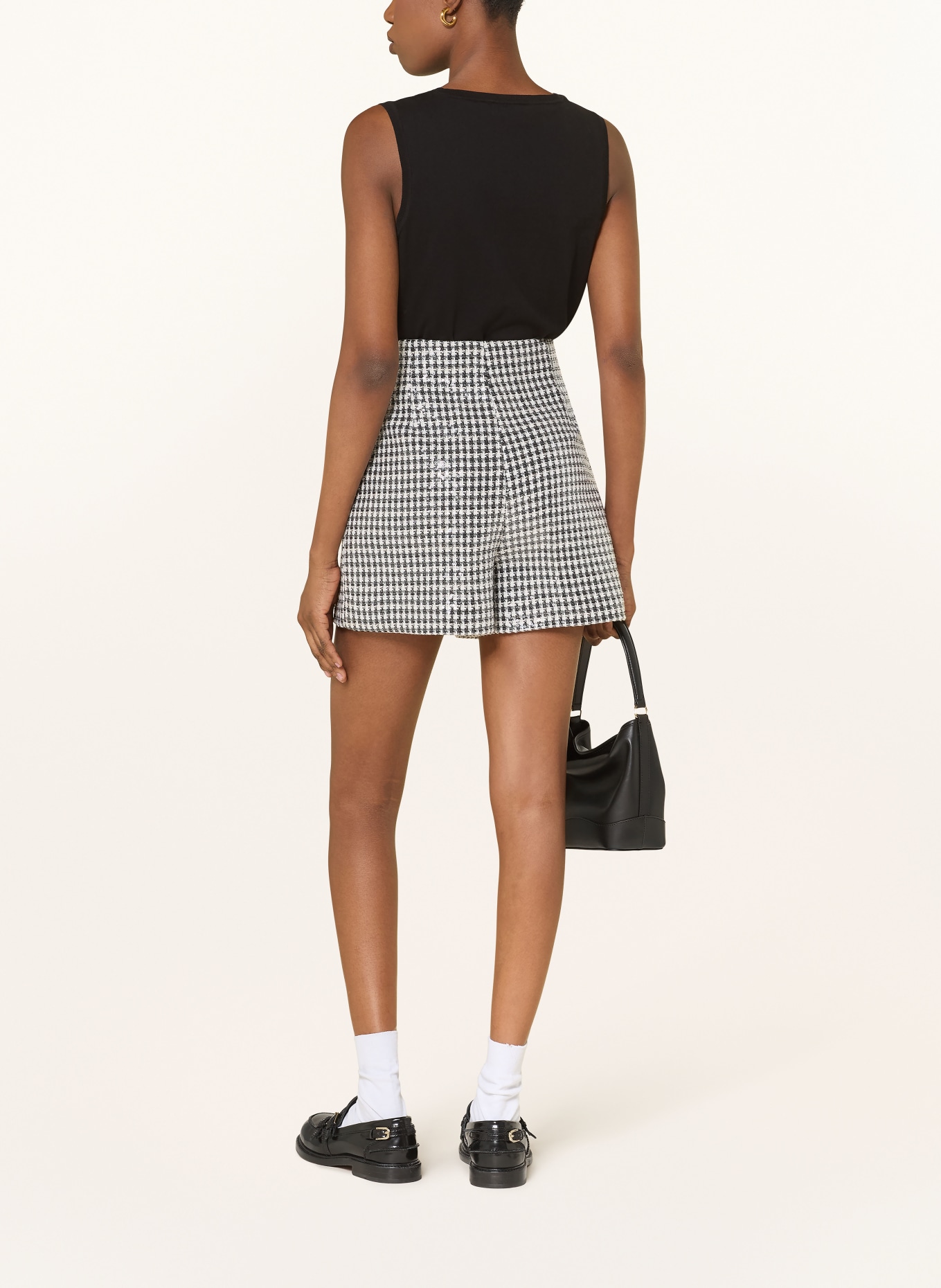 SANDRO Stricktop: SCHWARZ