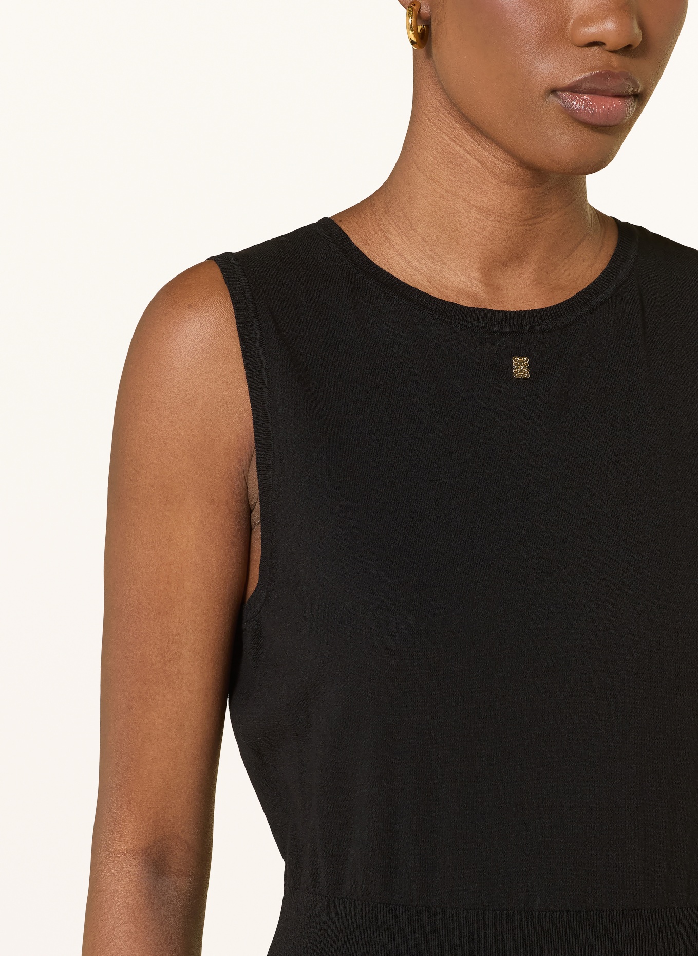 SANDRO Stricktop: SCHWARZ