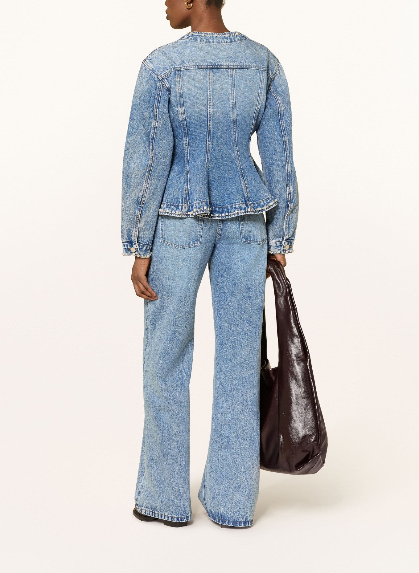 SANDRO Dżinsy z szerokimi nogawkami: 4785 BLUE JEAN