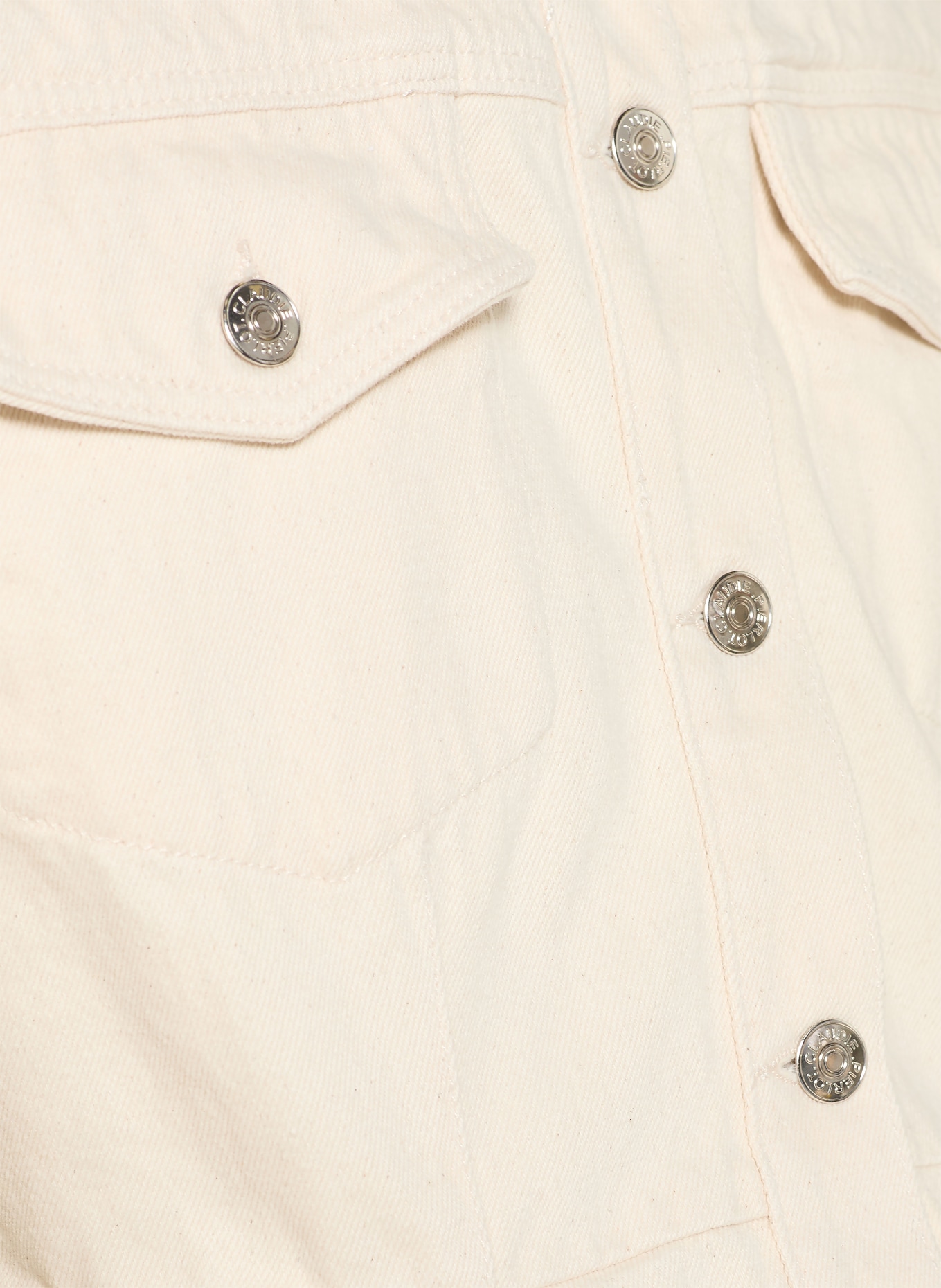 CLAUDIE PIERLOT kurtka dżinsowa: L013 OFF WHITE DENIM