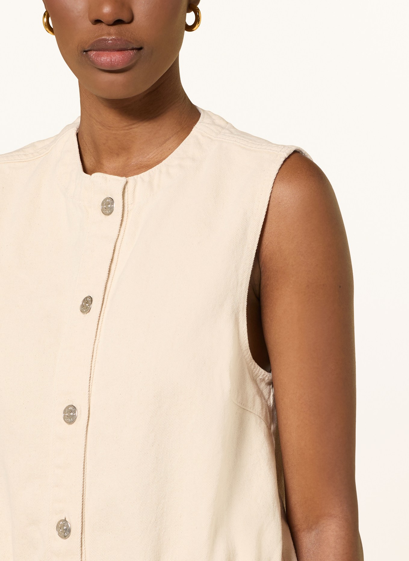 CLAUDIE PIERLOT sukienka jeansowa: ECRU