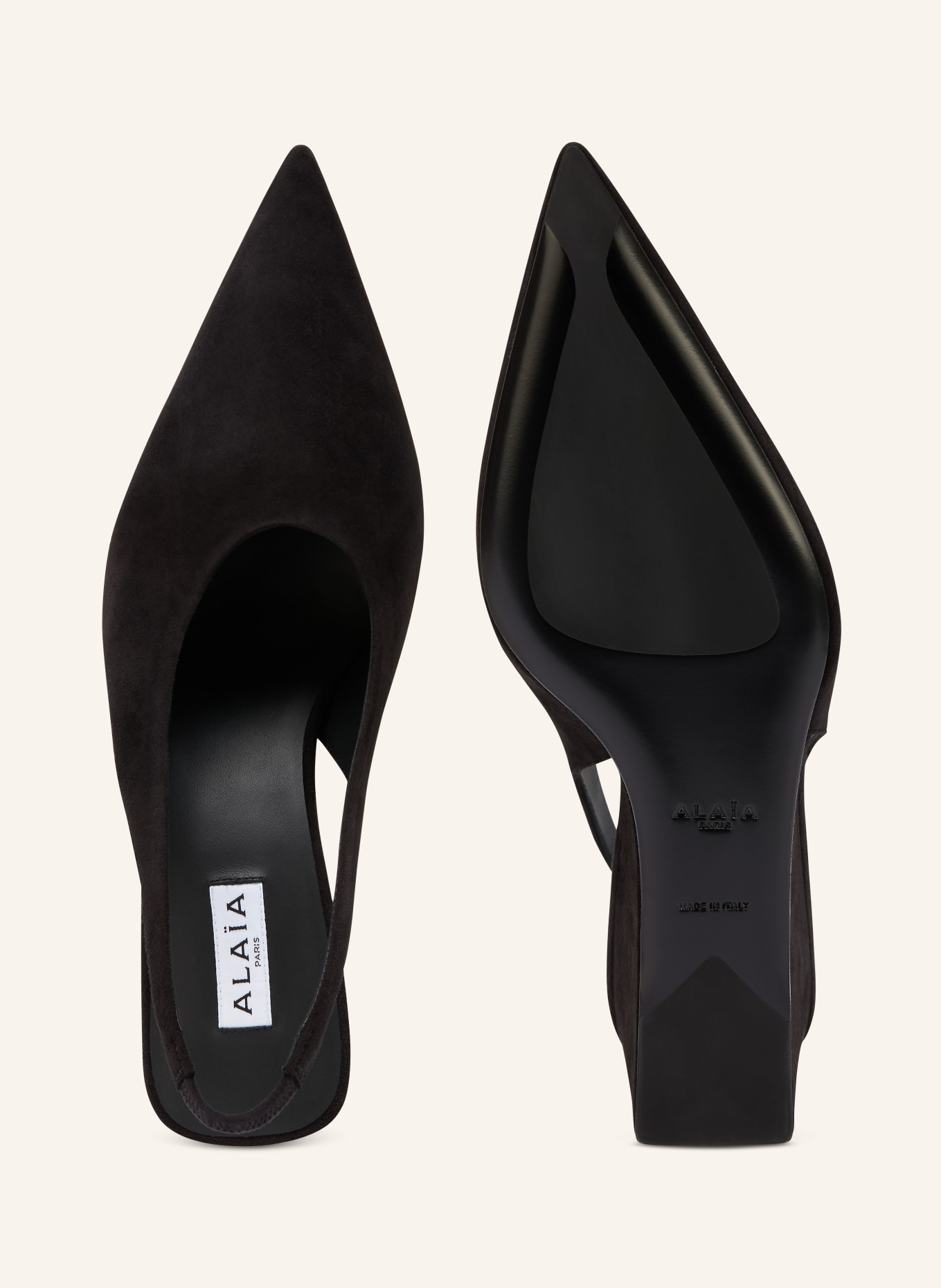 ALAÏA Slingpumps: SCHWARZ