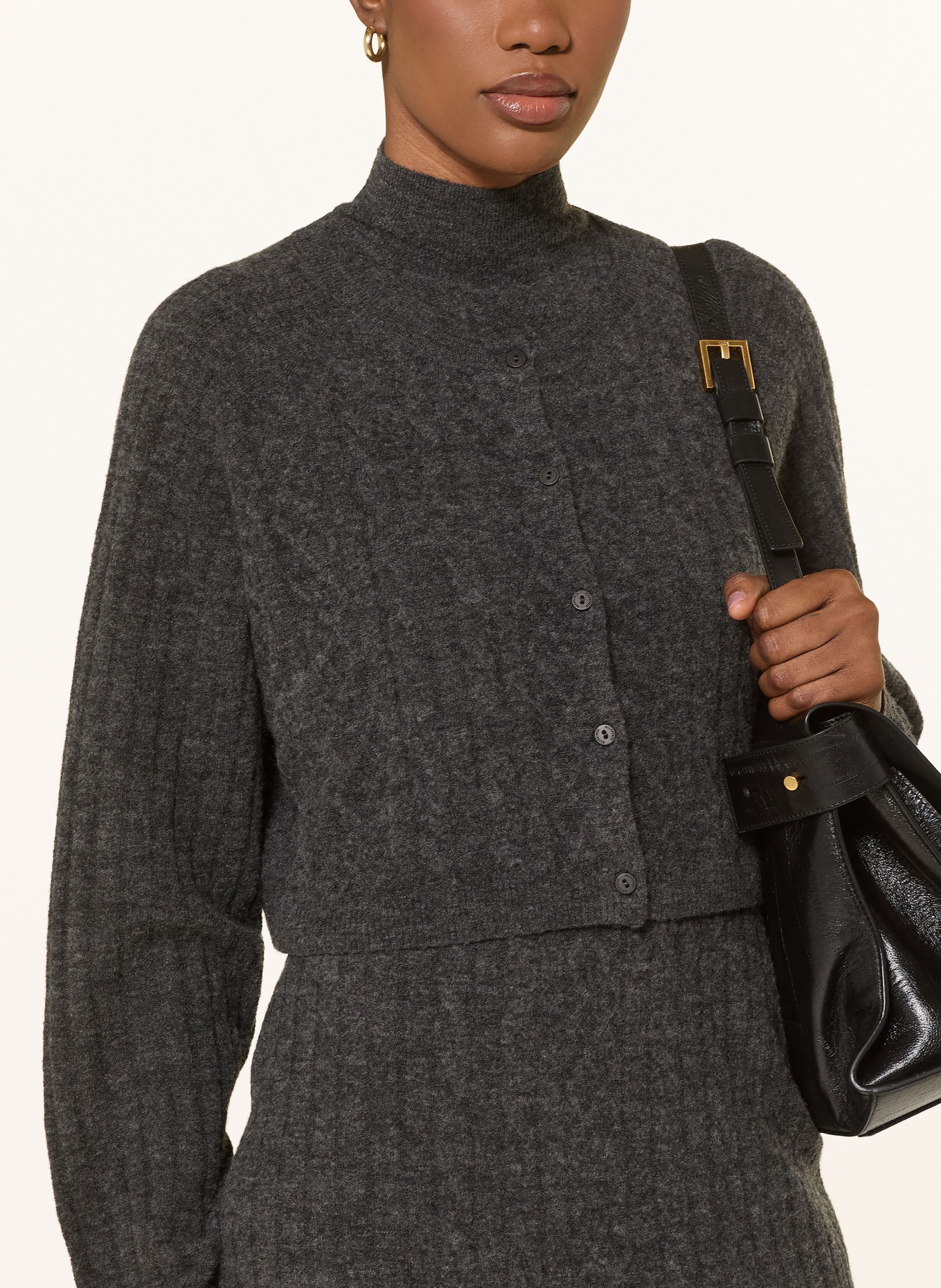 ALLSAINTS Zestaw SABINE: sukienka i sweter: CZIEMNOSZARY