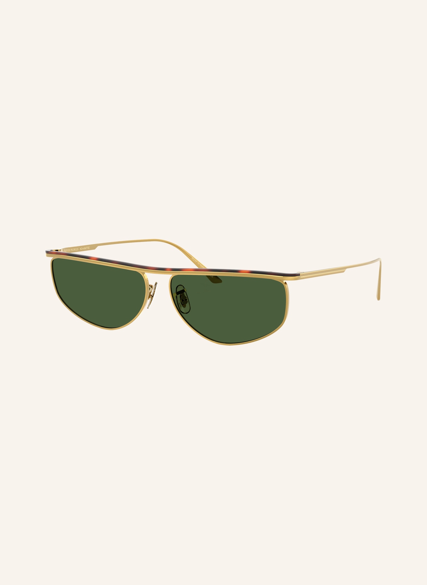 OLIVER PEOPLES Sunglasses OV1367S: GOLD/ GREEN