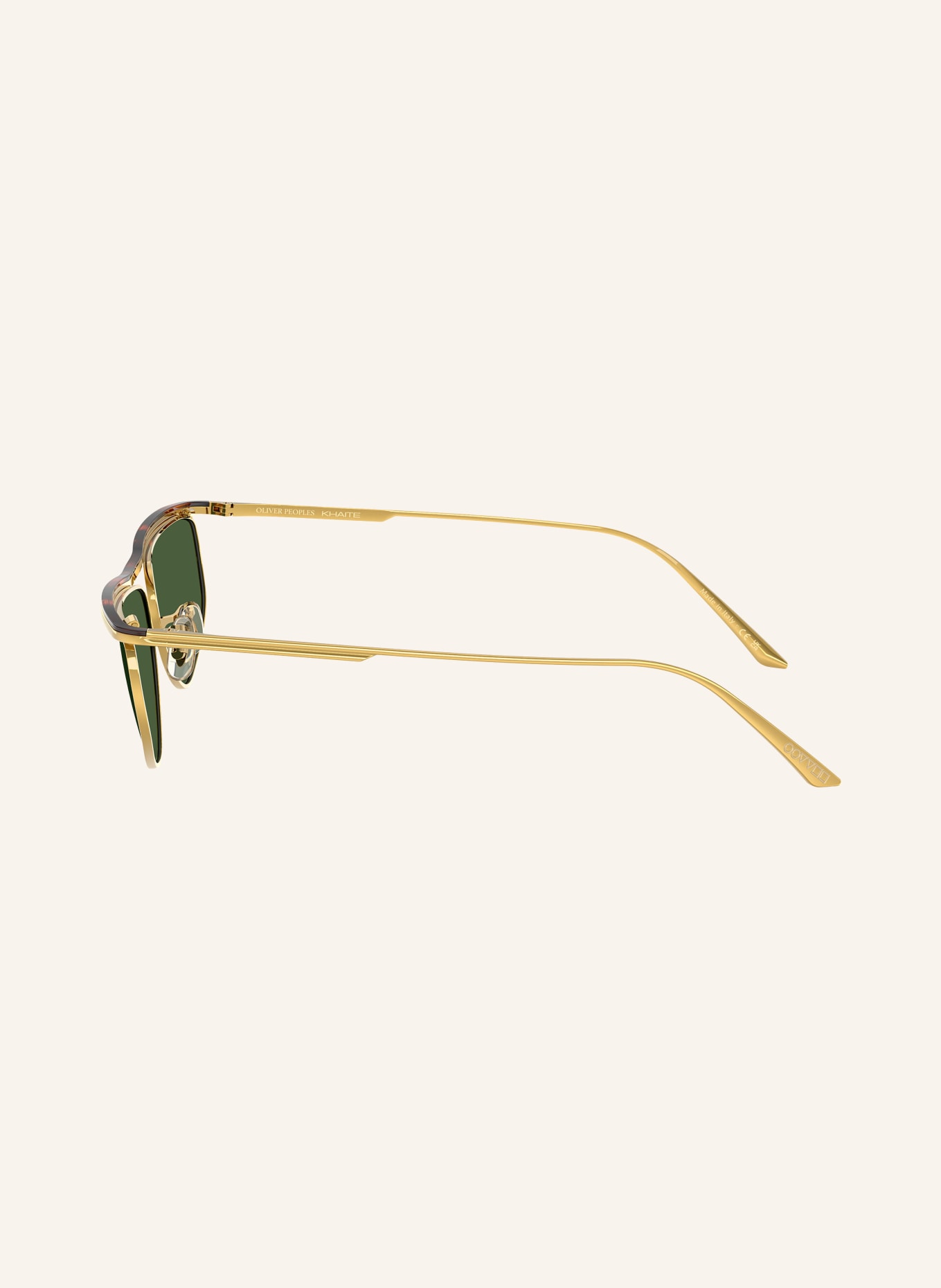 OLIVER PEOPLES Sunglasses OV1367S: GOLD/ GREEN
