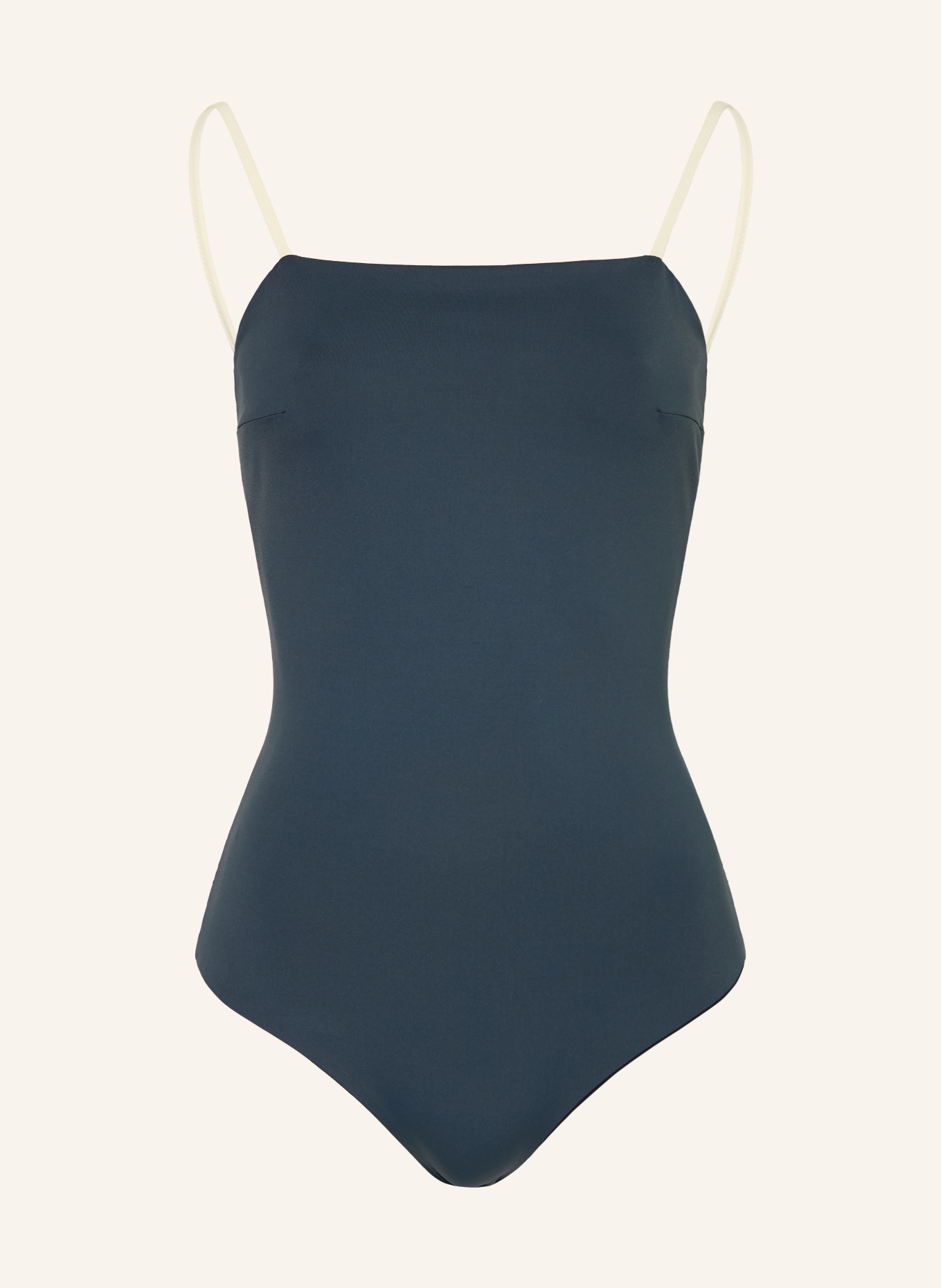 MYMARINI Strój kąpielowy EASYBODY z ochroną UV 50+: CZIEMNOSZARY / BIAŁY / CZARNY