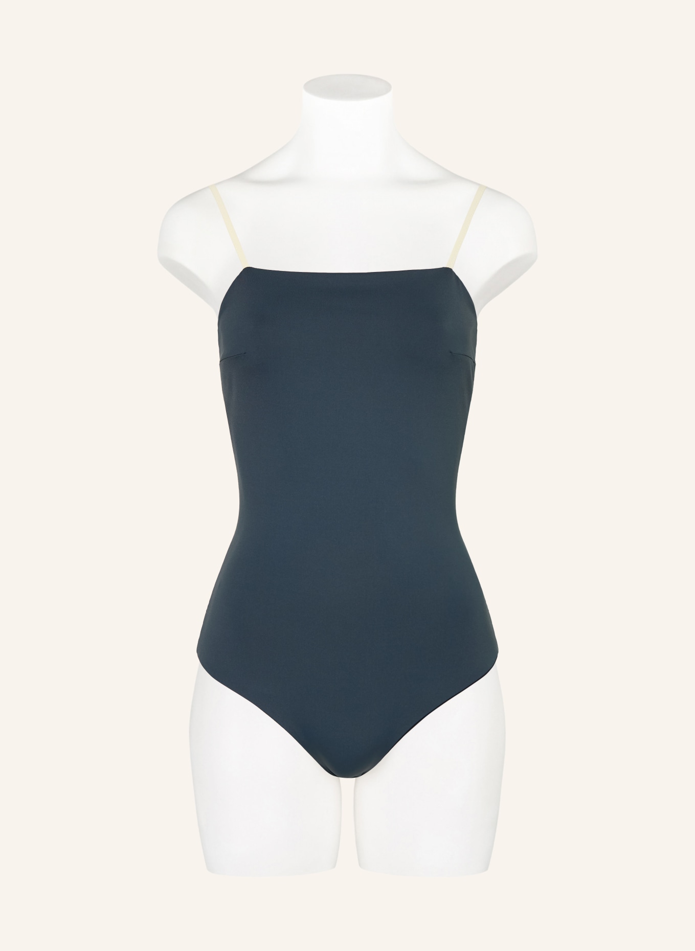 MYMARINI Strój kąpielowy EASYBODY z ochroną UV 50+: CZIEMNOSZARY / BIAŁY / CZARNY