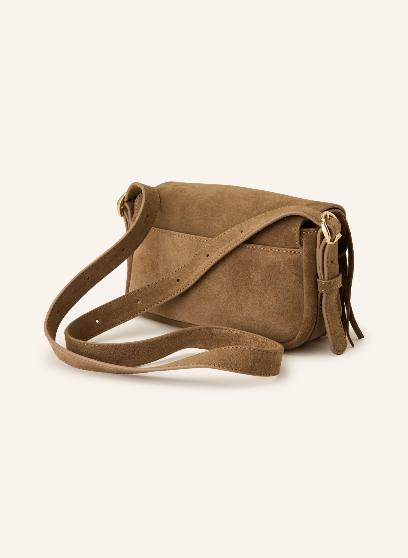 SANDRO Torba na ramię MINI MAMBO: BRĄZOWY