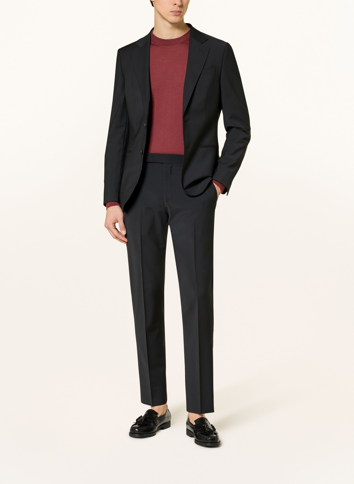 REISS Suit pants PROMISE Extra Slim Fit: BLACK