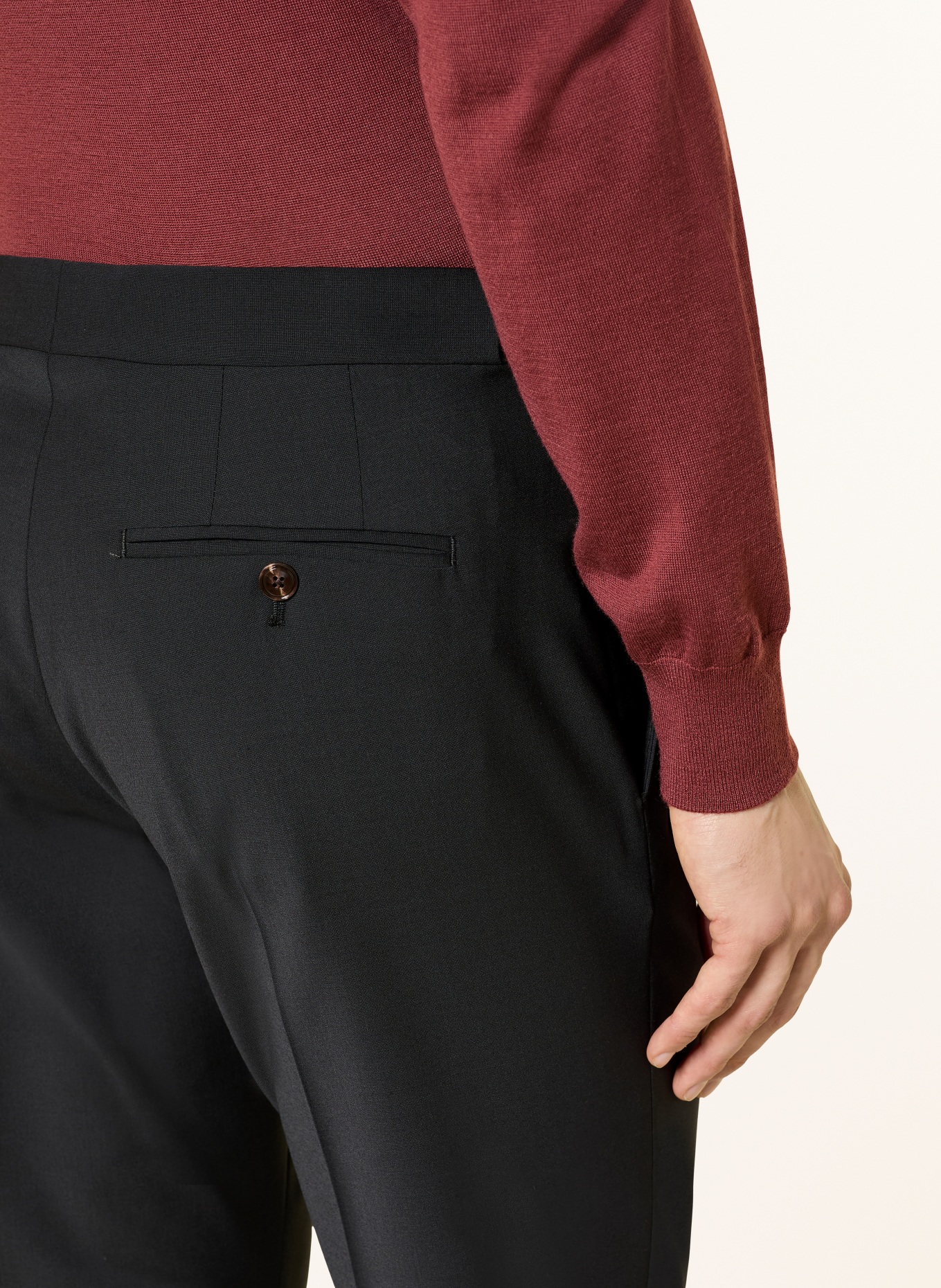 REISS Suit pants PROMISE Extra Slim Fit: BLACK