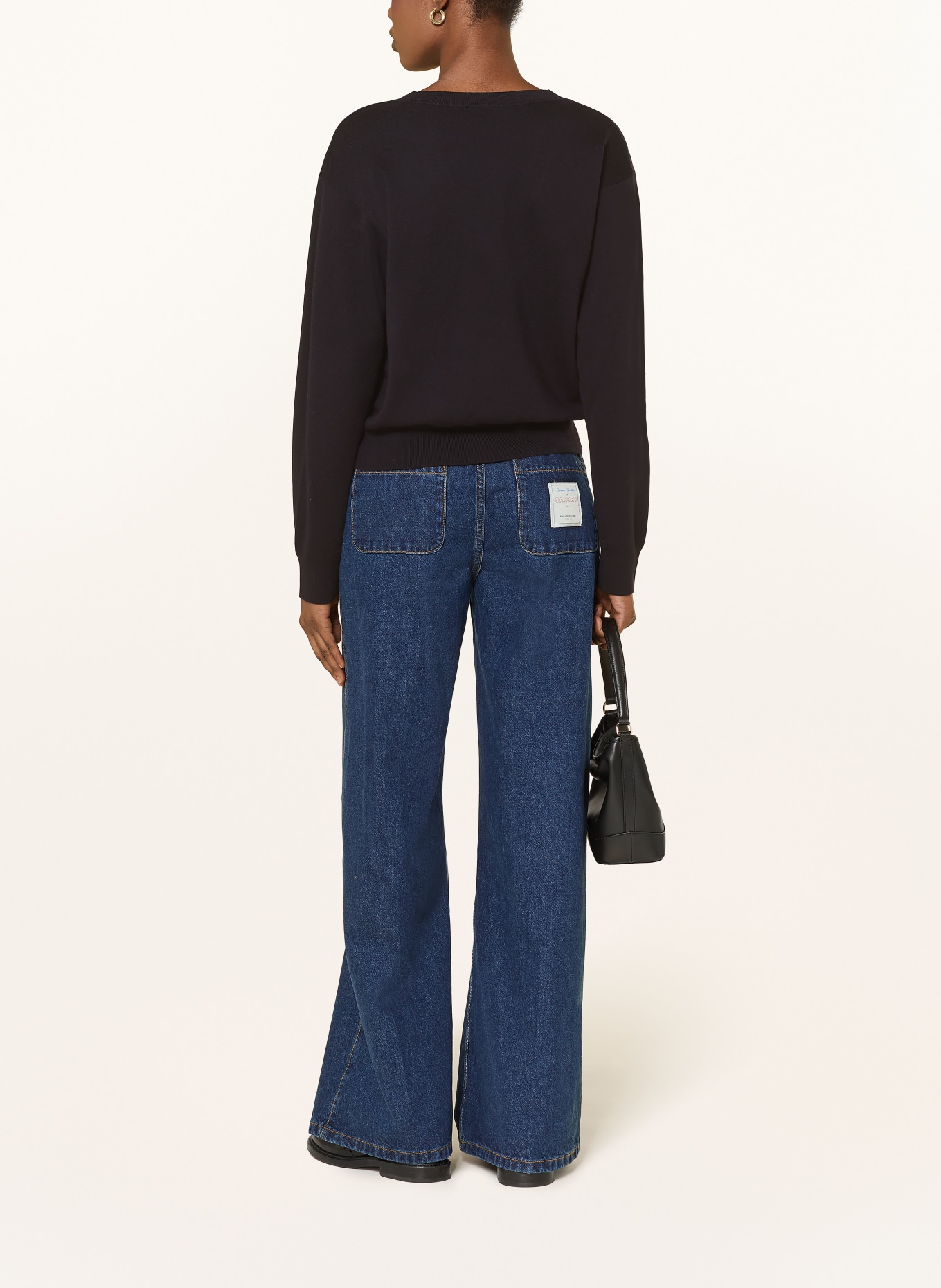 SANDRO sweter: CZARNY