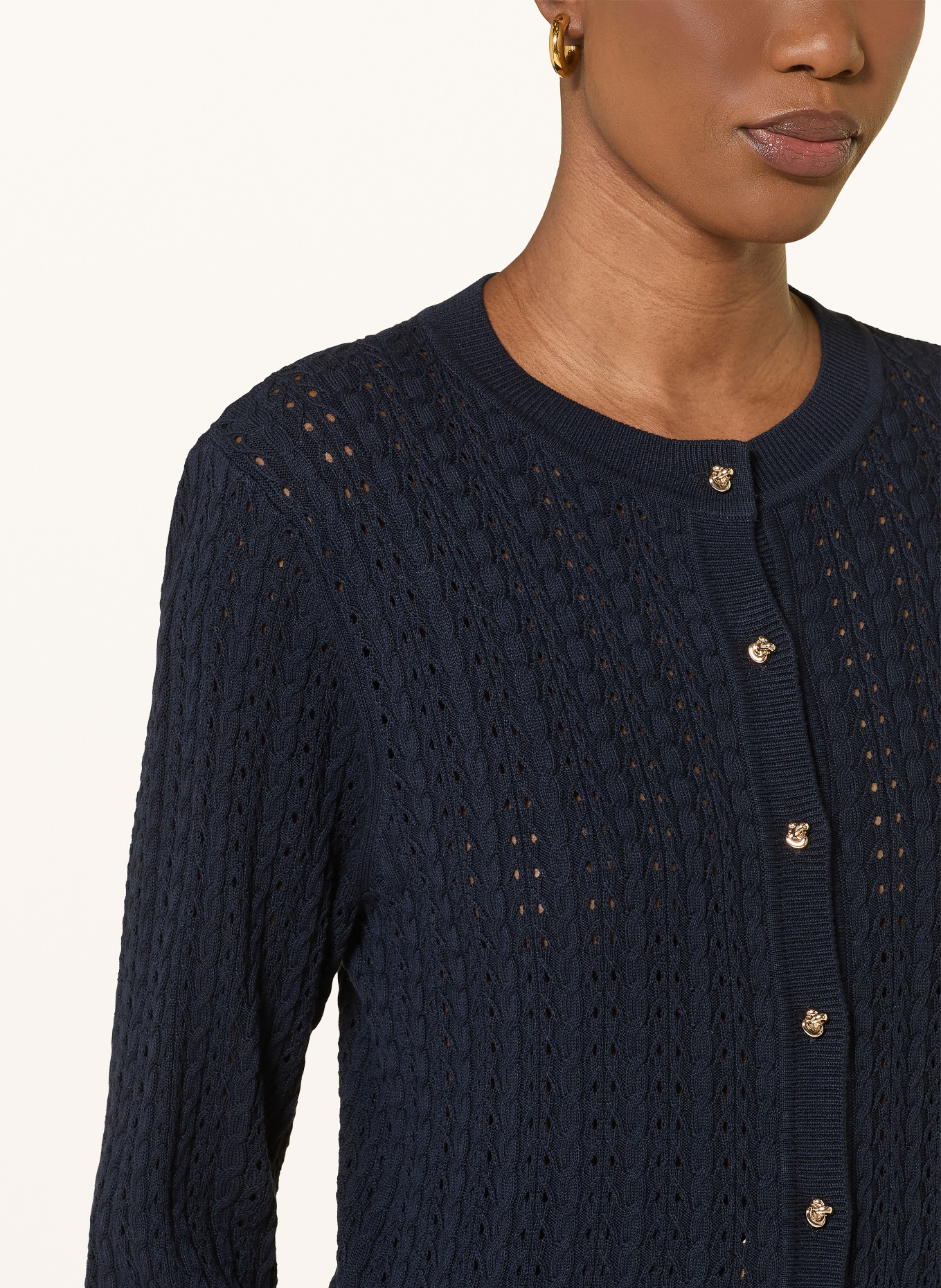 SANDRO Strickjacke: DUNKELBLAU