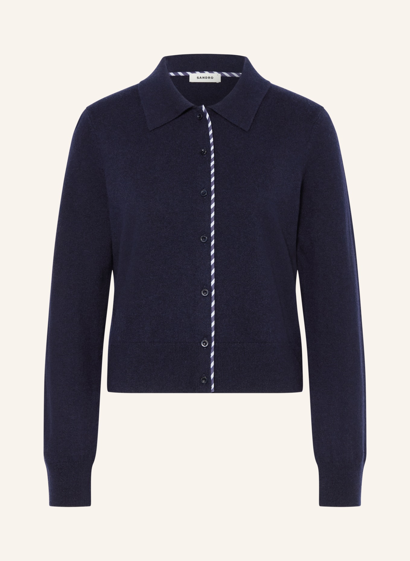 SANDRO kardigan: GRANATOWY