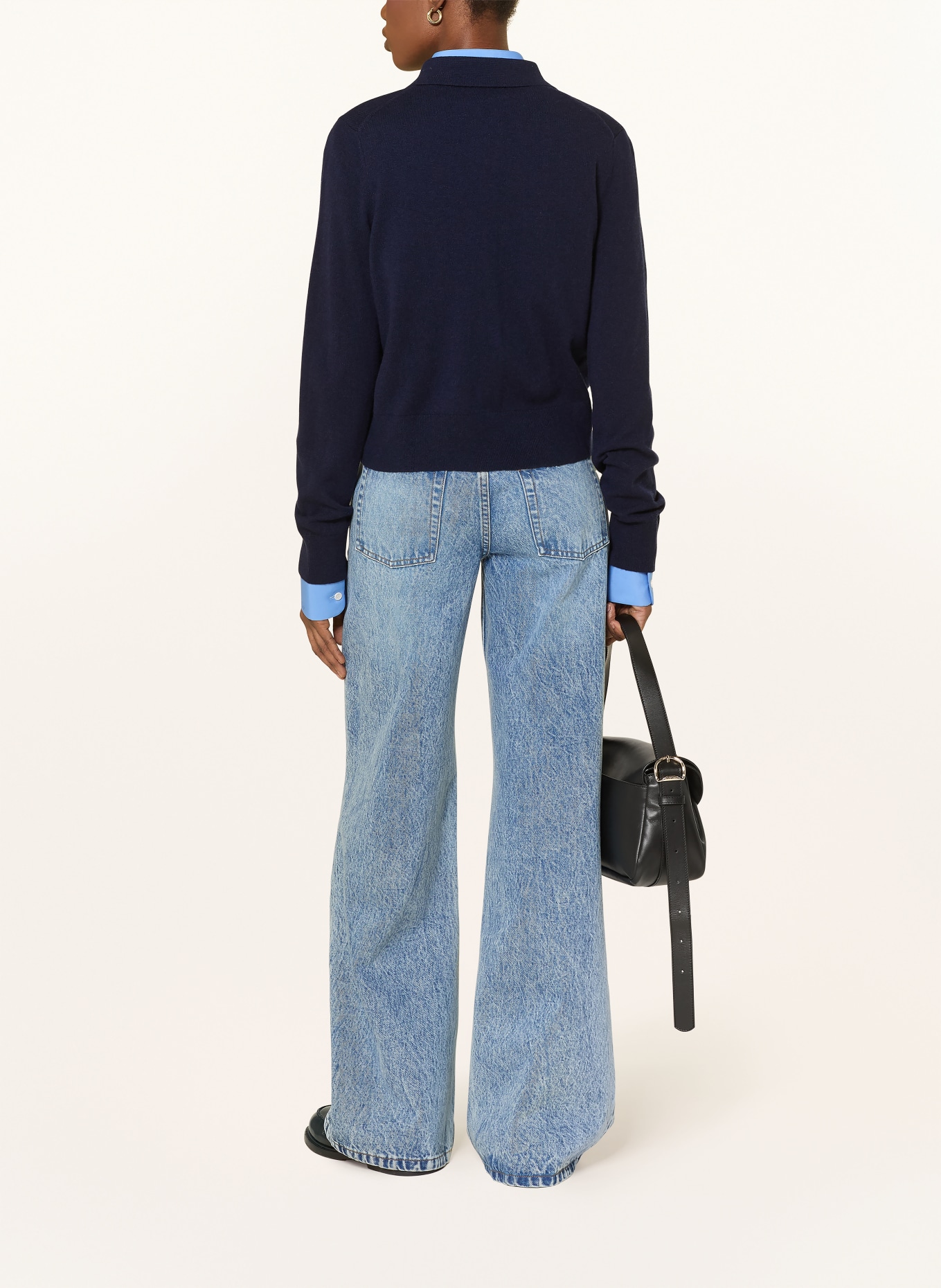 SANDRO kardigan: GRANATOWY