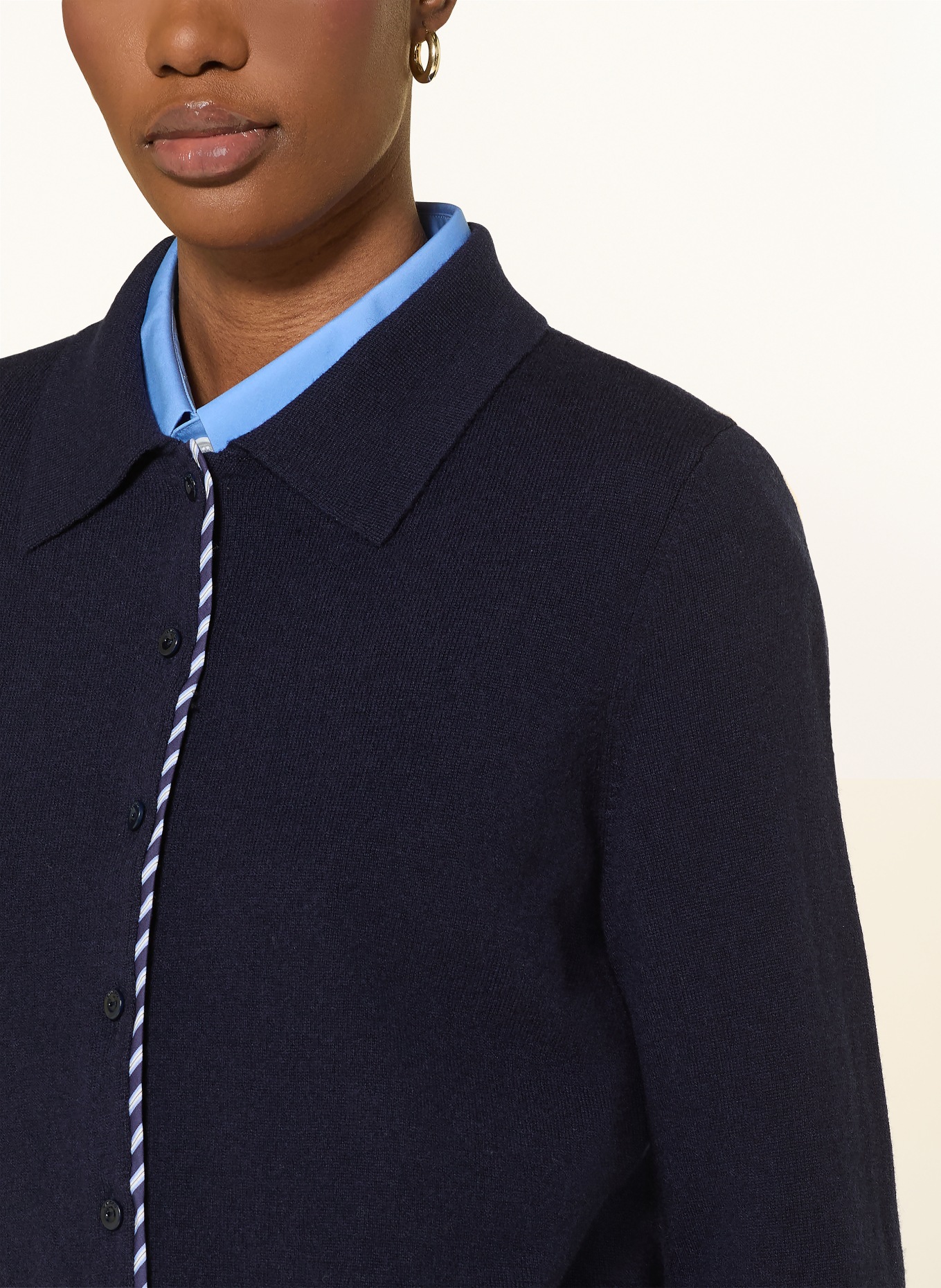 SANDRO kardigan: GRANATOWY