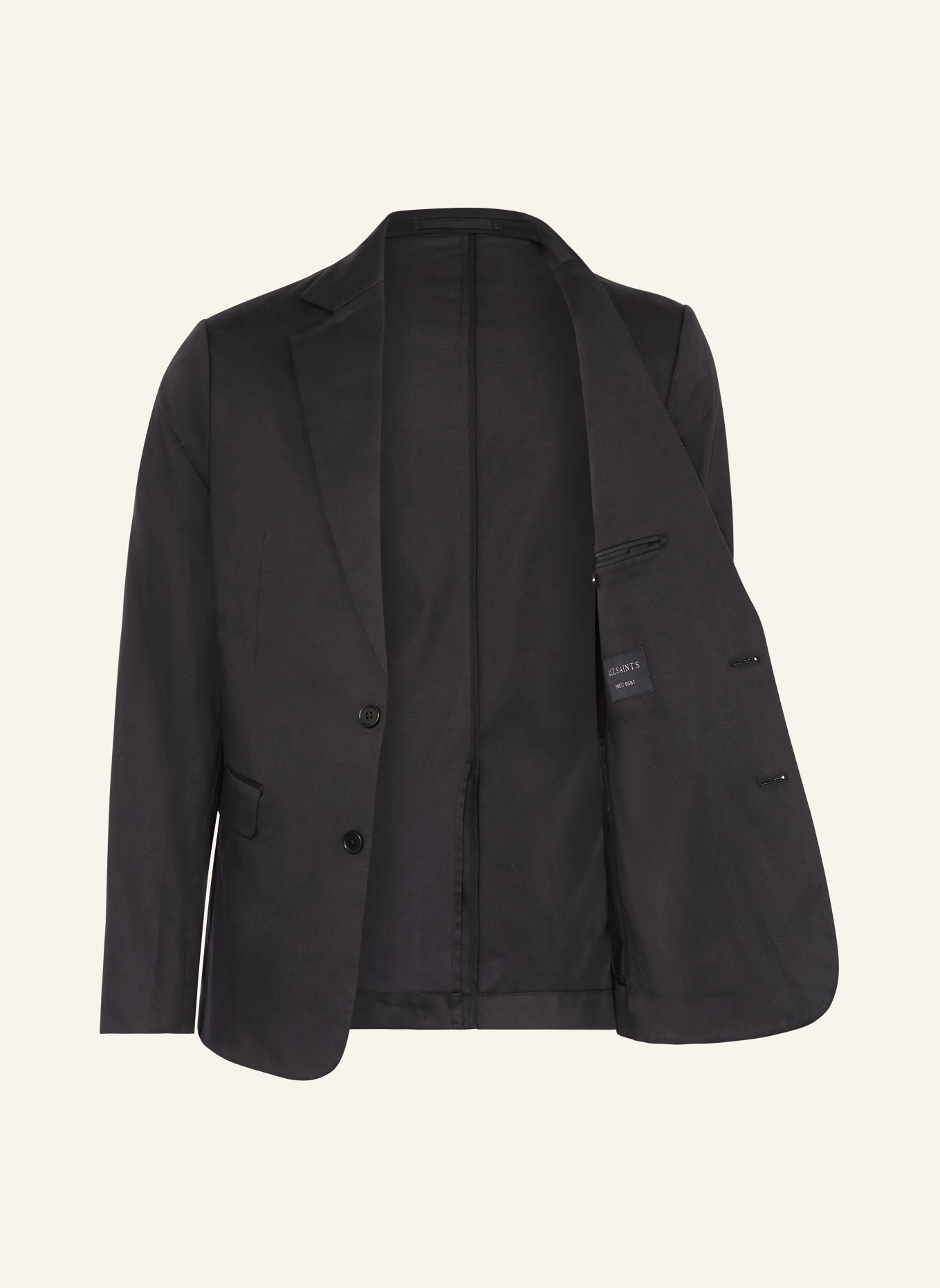 ALLSAINTS BAY Slim Fit Jacket: BLACK
