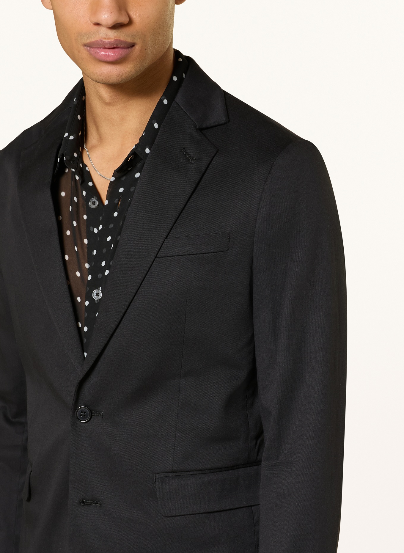 ALLSAINTS BAY Slim Fit Jacket: BLACK
