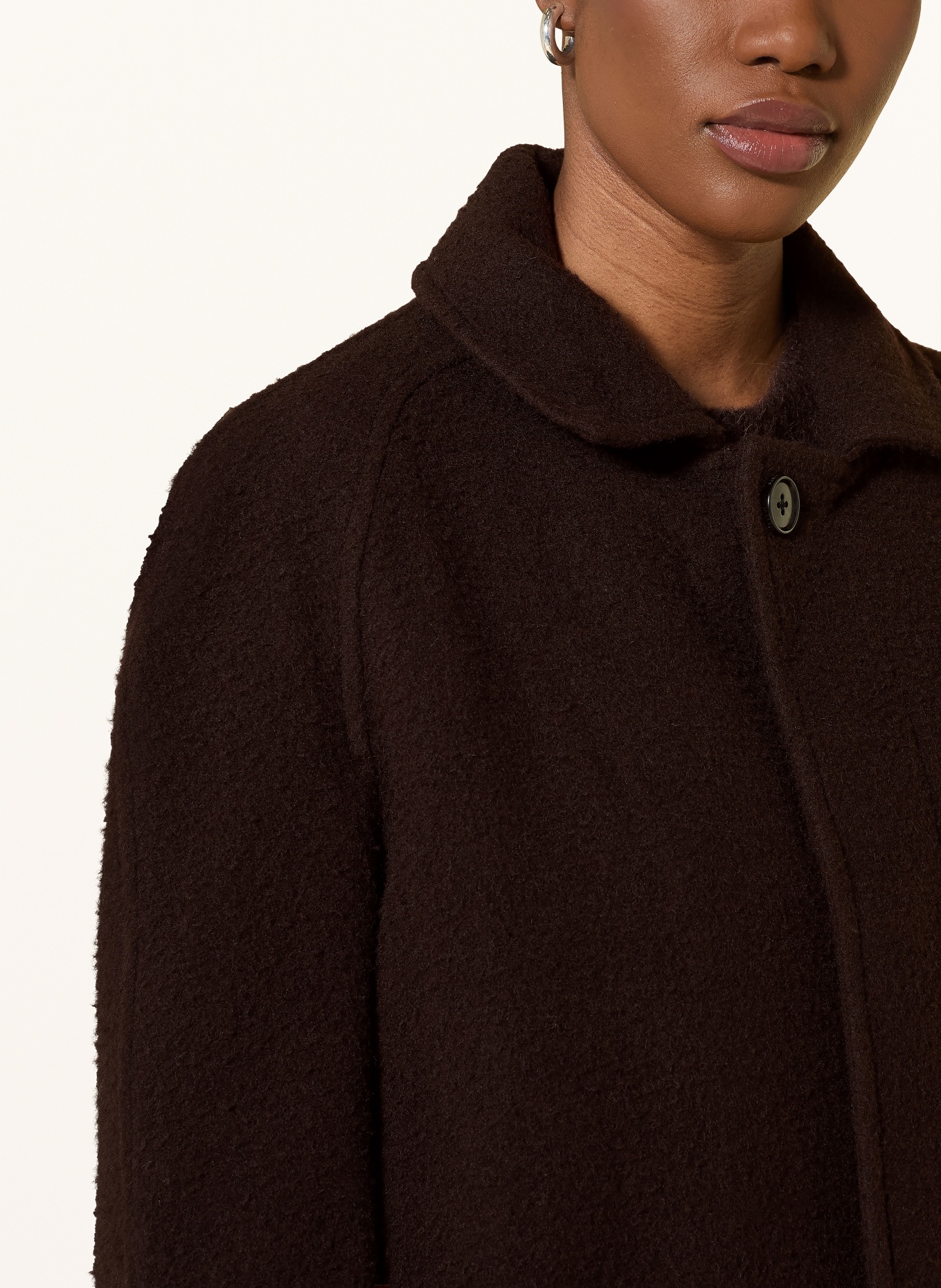 ALLSAINTS Wollmantel DUKE: DUNKELBRAUN