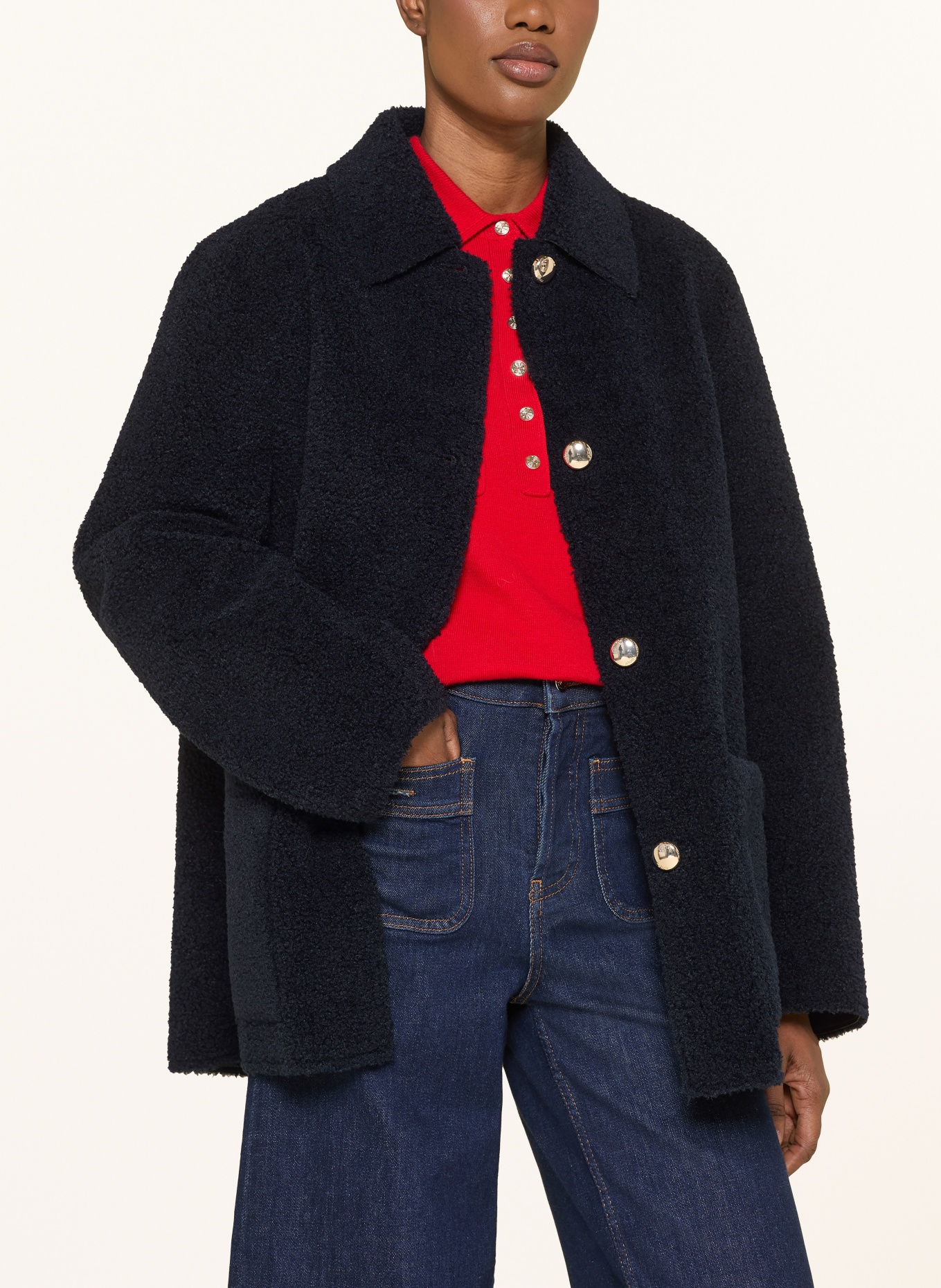 maje Jacke: DUNKELBLAU