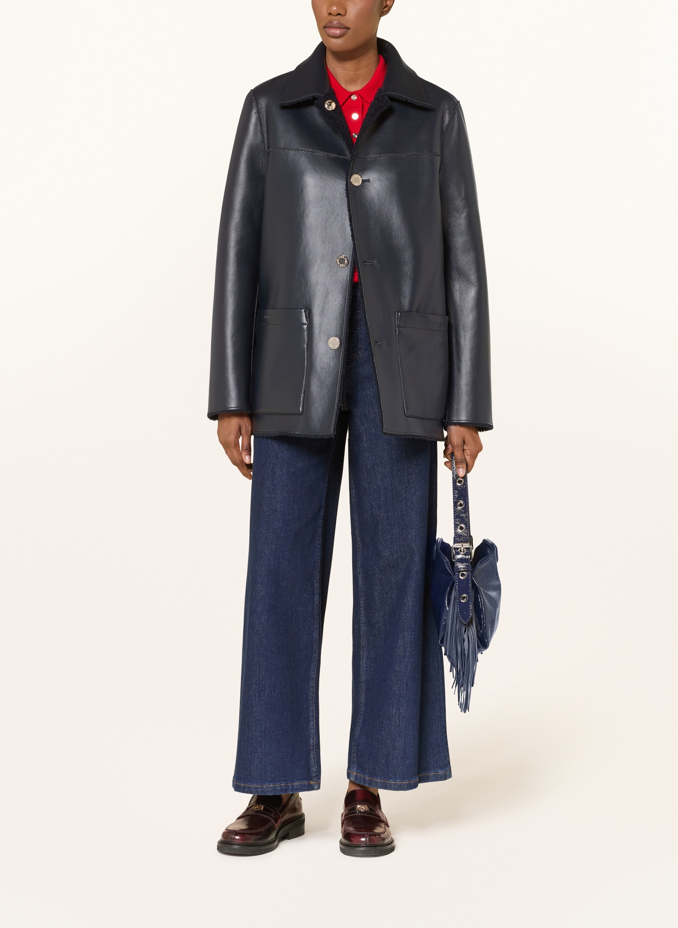 maje Jacke: DUNKELBLAU