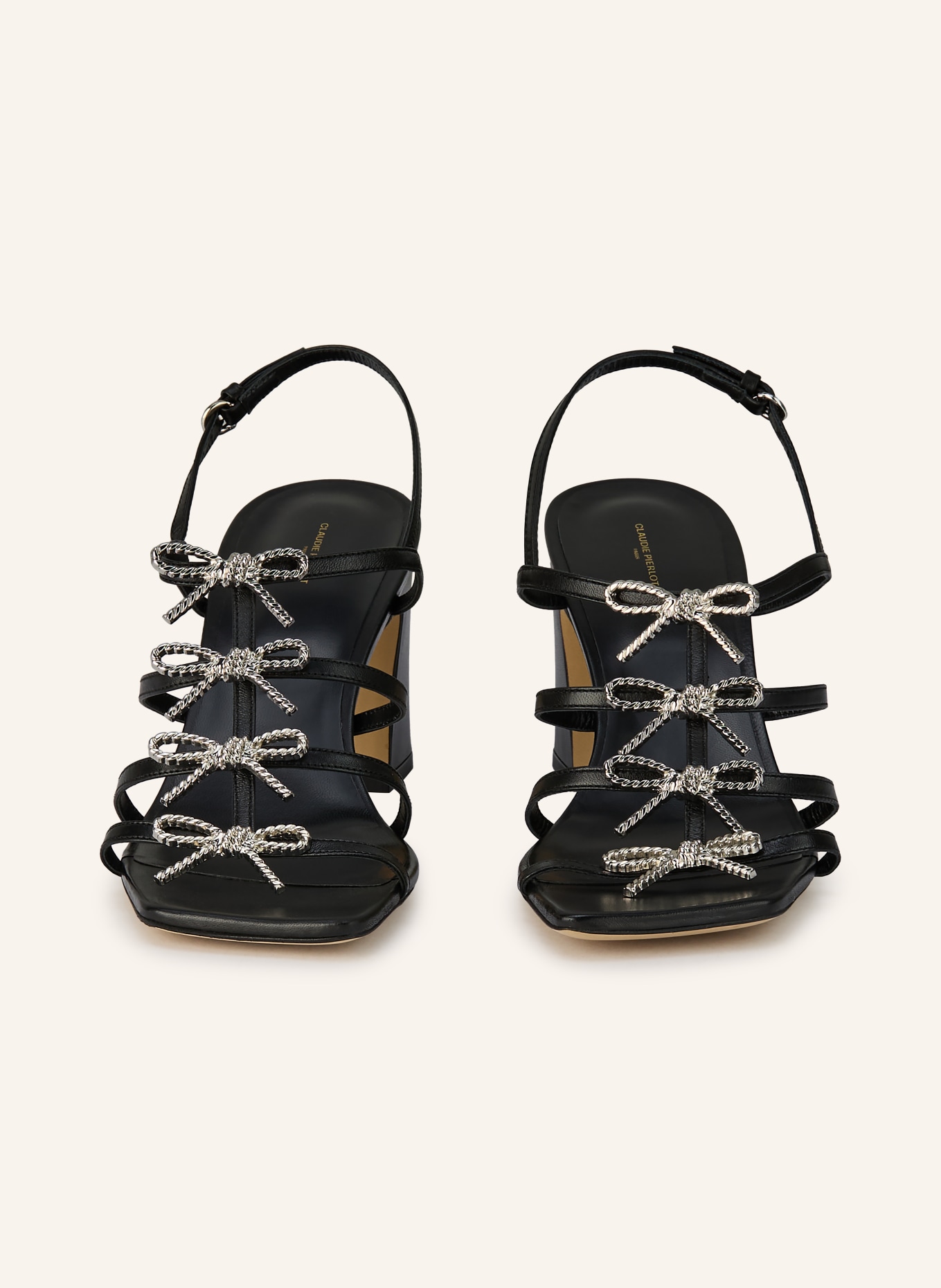 CLAUDIE PIERLOT sandały: CZARNY