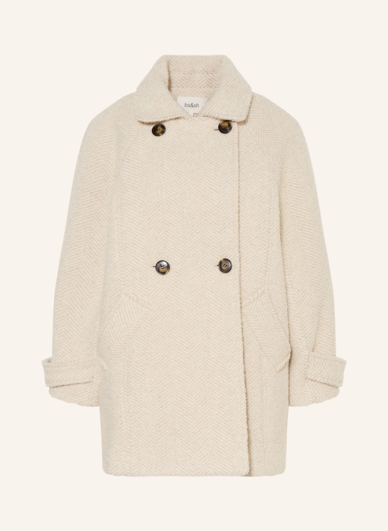 ba&sh Kabát Caban OLSOM: KRÉMOVÁ