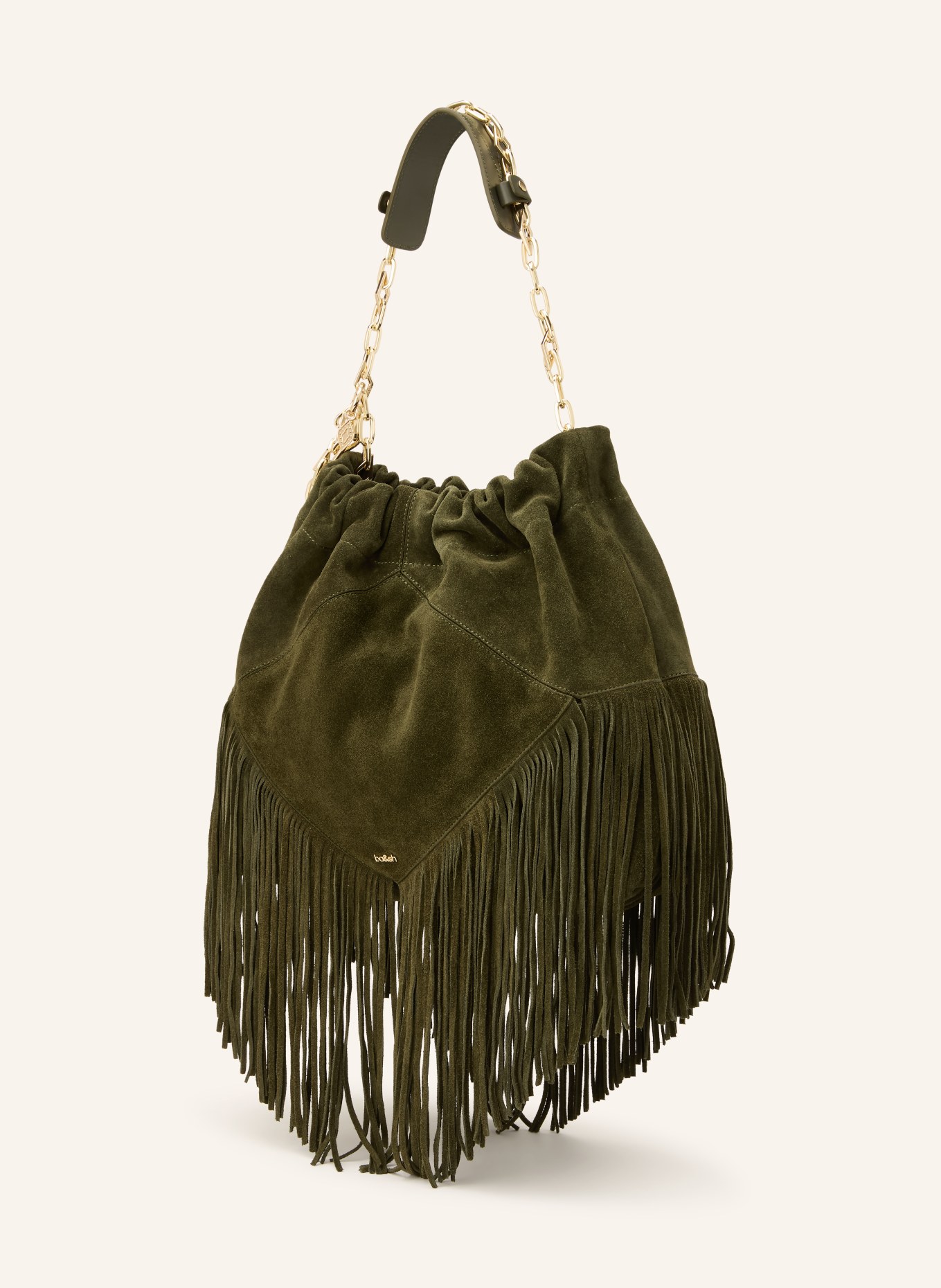 ba&sh Schultertasche JUNE MEDIUM: DUNKELGRÜN