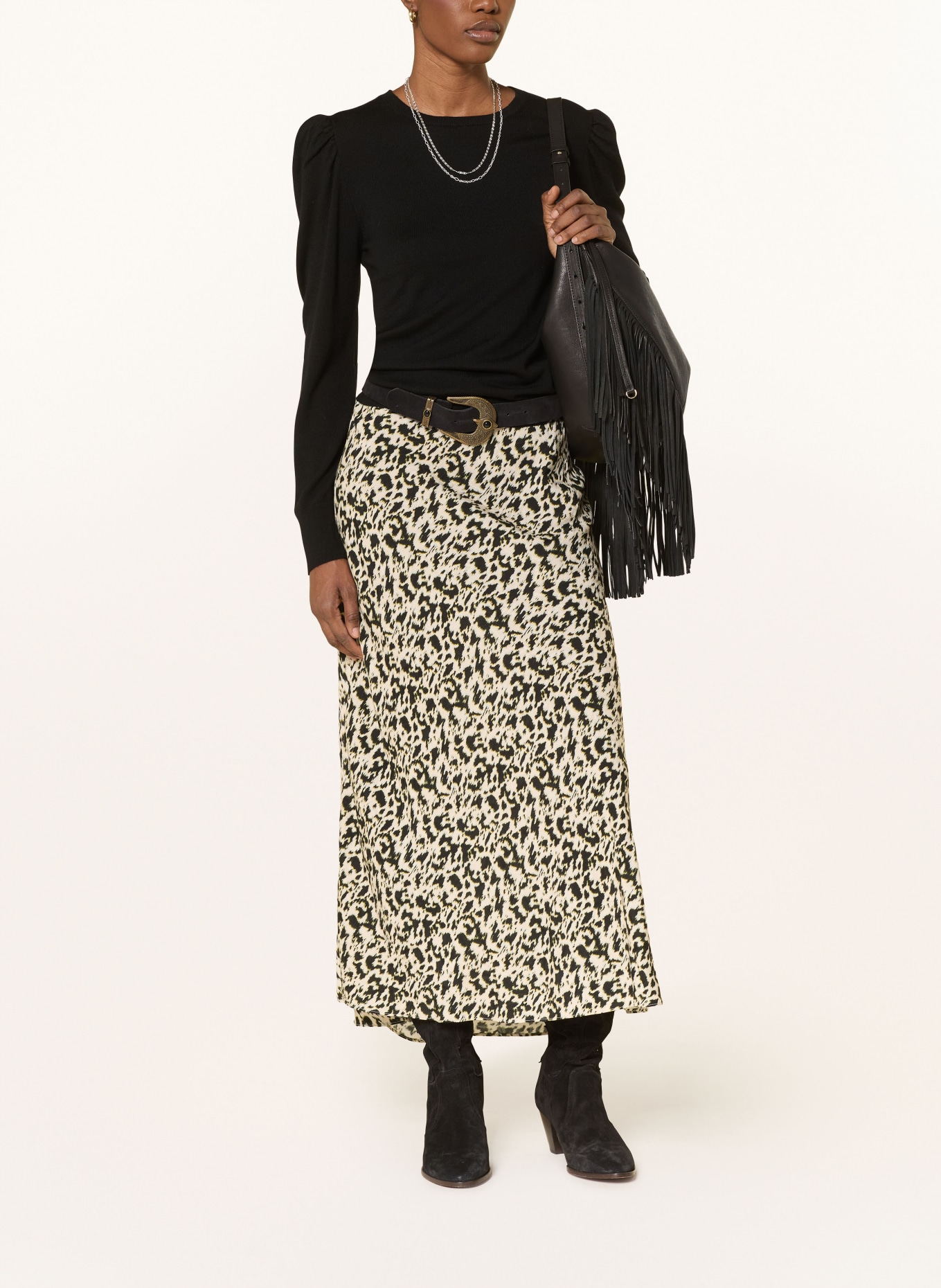 ba&sh Rock PAENA: ECRU / SCHWARZ