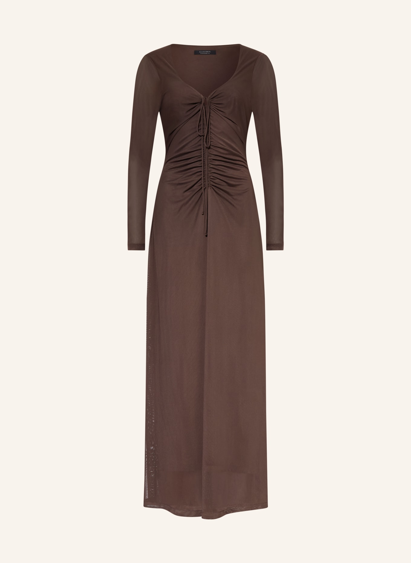 ALLSAINTS Mesh-Kleid GABBY: DUNKELBRAUN