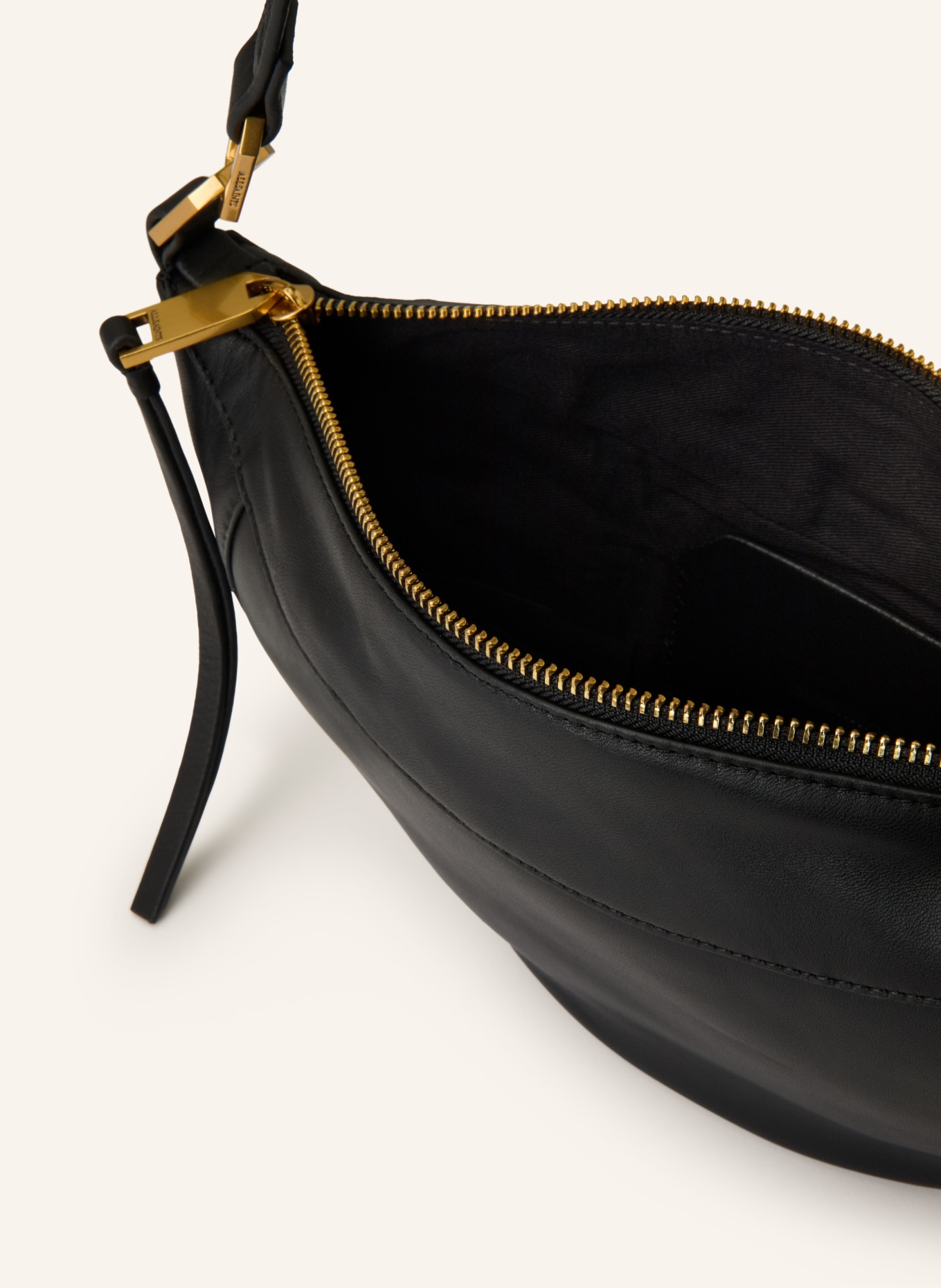 ALLSAINTS Taška přes rameno LUNA: ČERNÁ