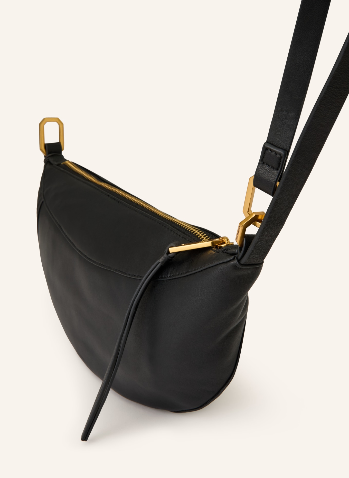 ALLSAINTS Taška přes rameno LUNA: ČERNÁ