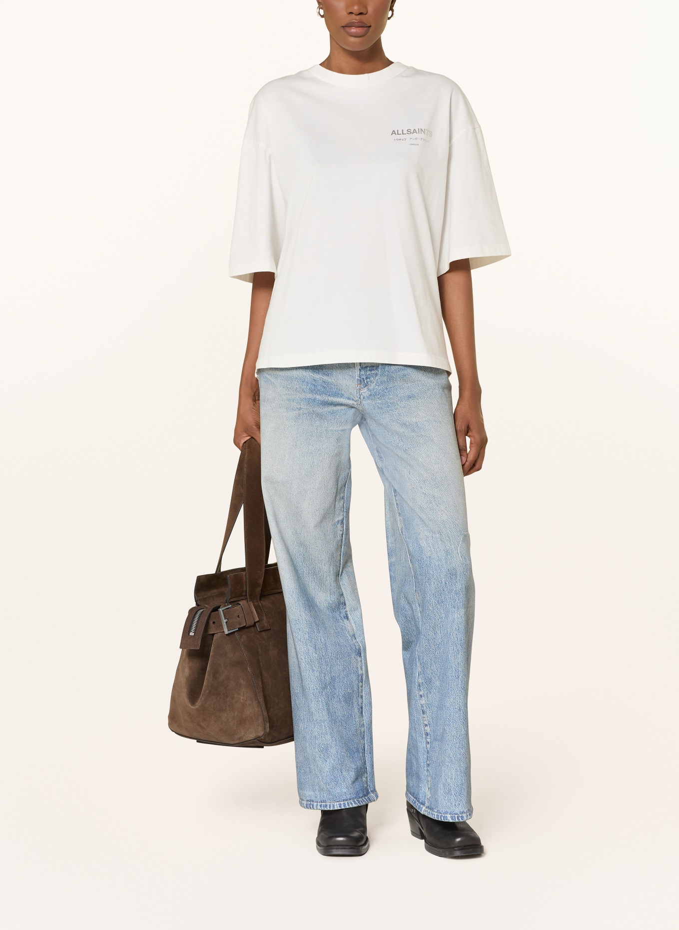 ALLSAINTS KAI TERRY jeans-look pants: 10118 ILLUSION INDIGO