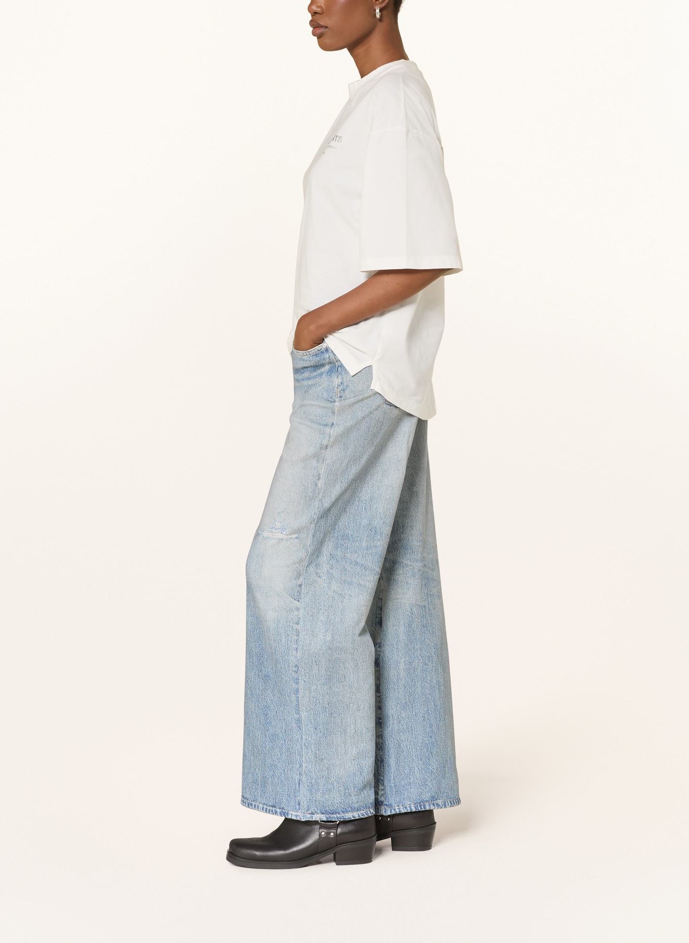 ALLSAINTS KAI TERRY jeans-look pants: 10118 ILLUSION INDIGO